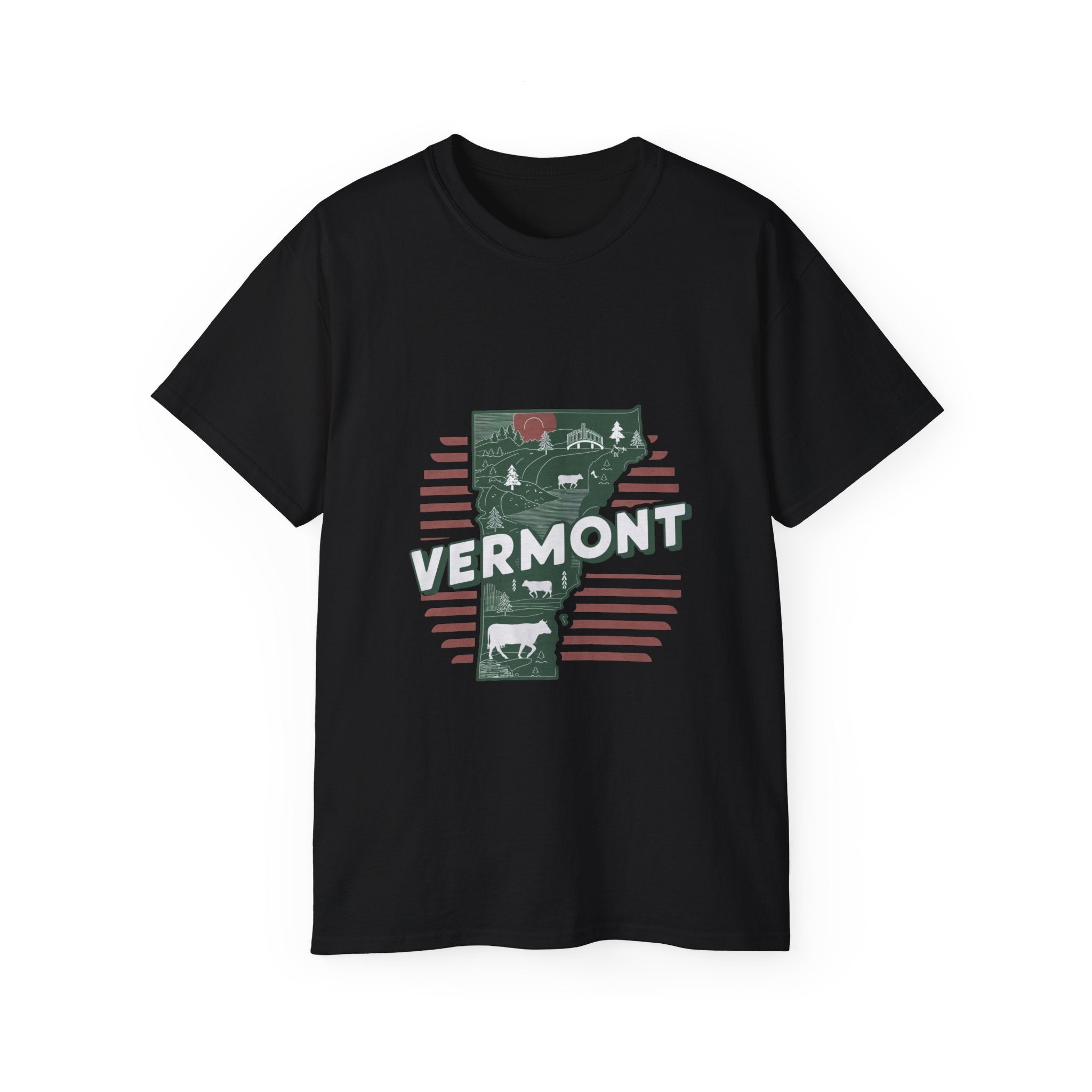 États américains emblématiques rétro : T-shirt Vermont