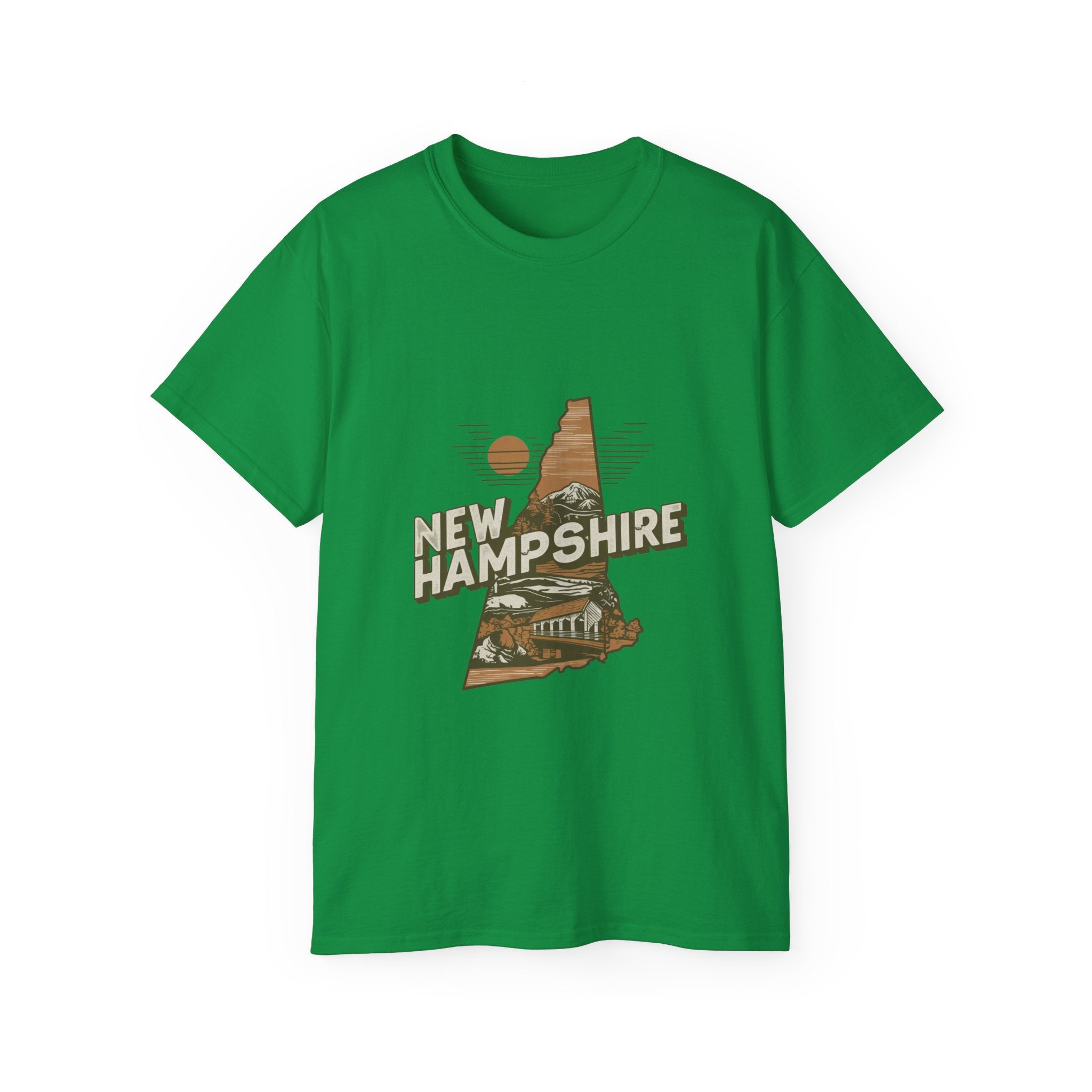 États américains emblématiques rétro : t-shirt New Hampshire