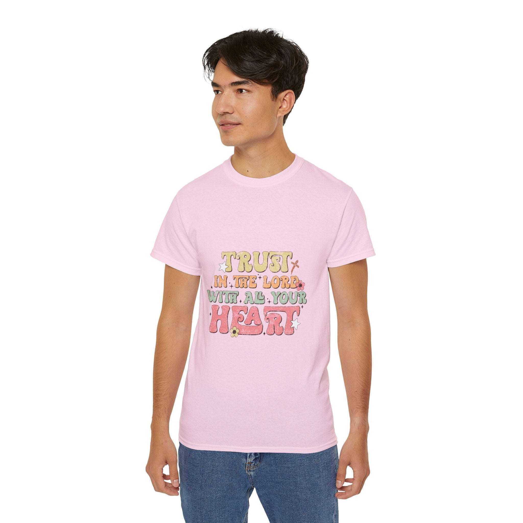 Christian t-shirt, Trust in the Lord with all your heart t-shirt