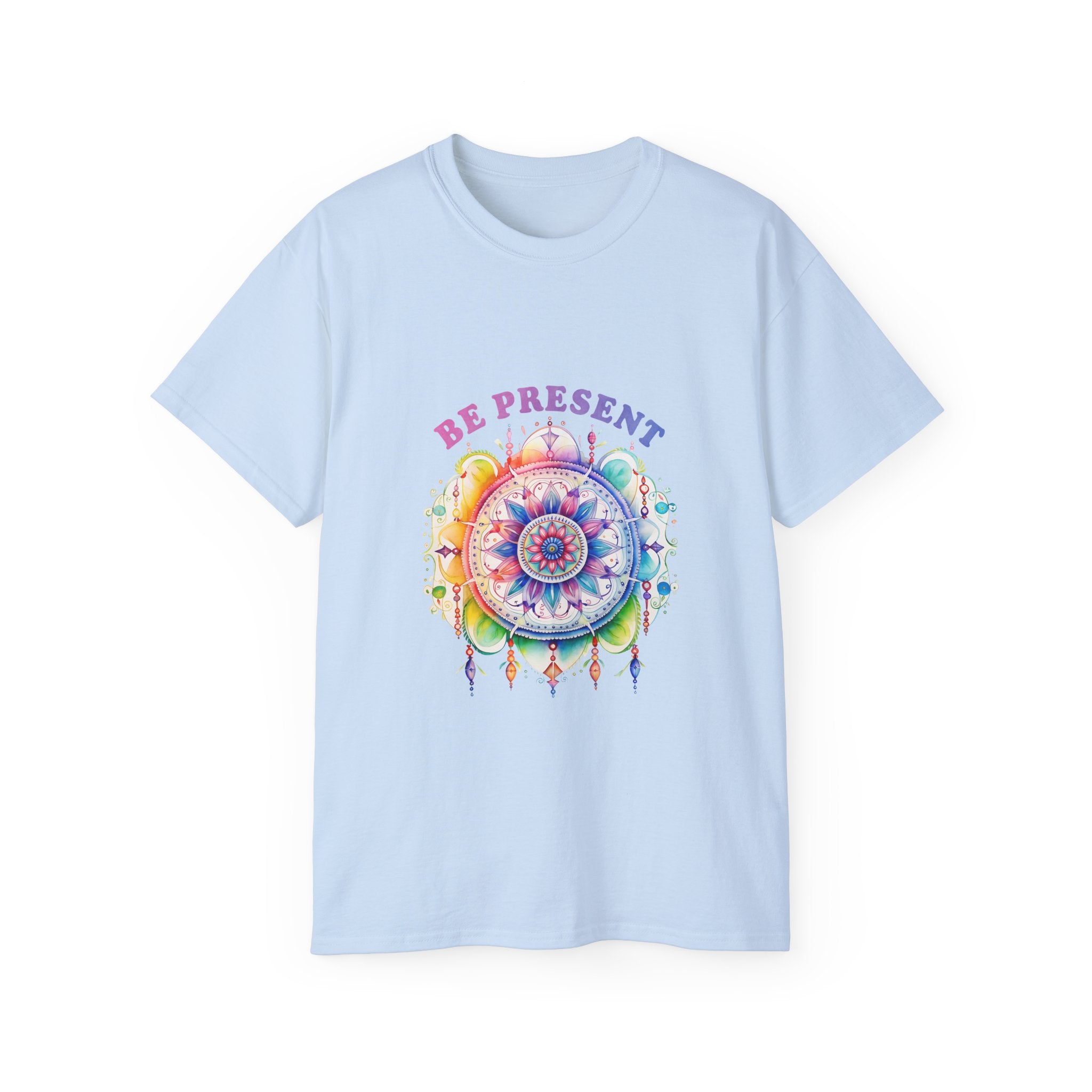 T-shirt de yoga, t-shirt de méditation, t-shirt Be Present