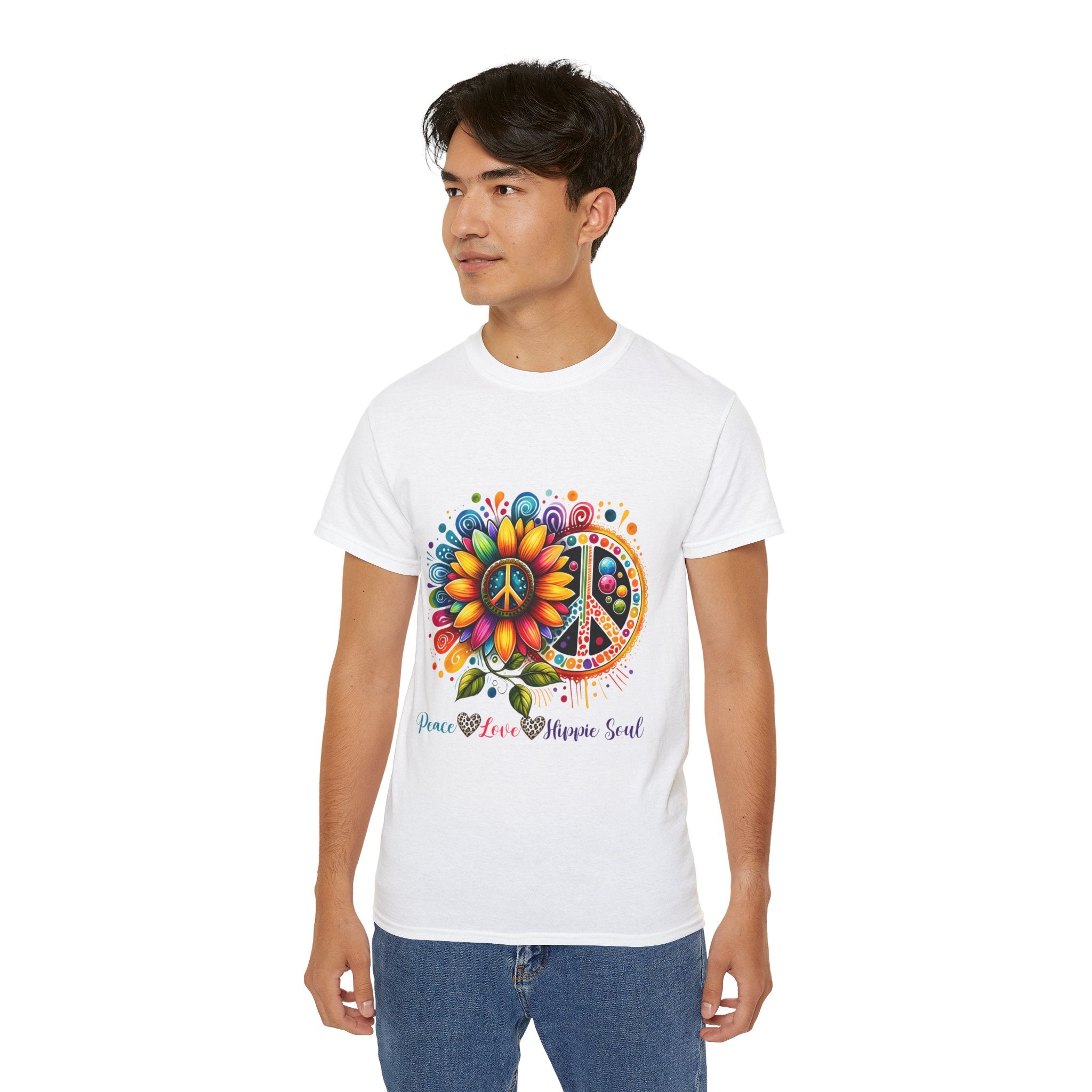 Hippie t-shirt, Floral Harmony t-shirt