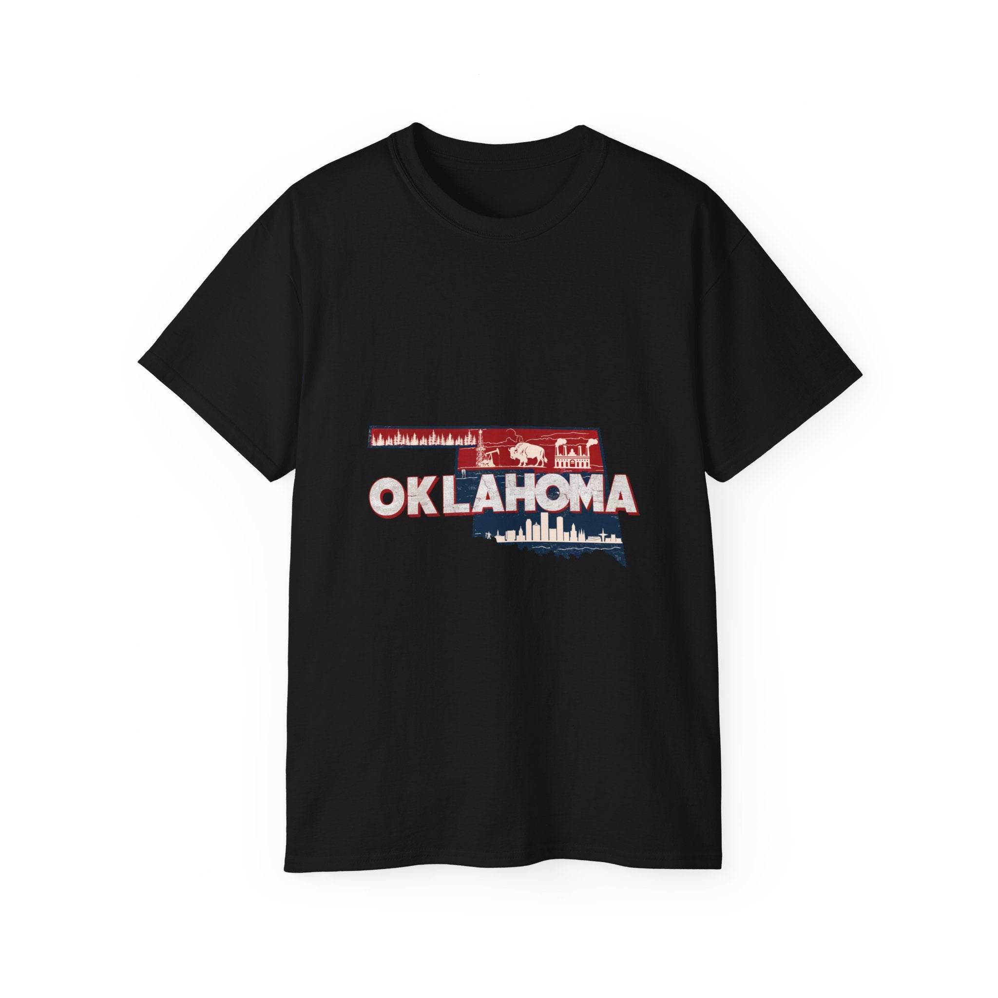 États américains emblématiques rétro : t-shirt Oklahoma