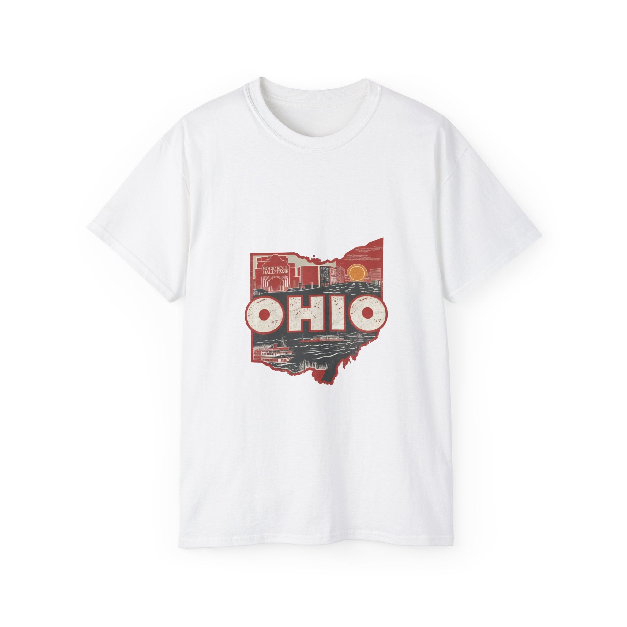 États américains emblématiques rétro : t-shirt Ohio