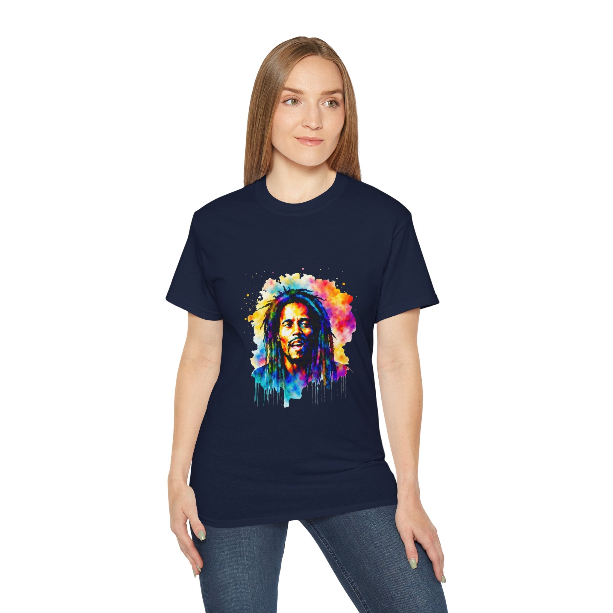 Bob Marley t-shirt, Colorful Reggae Dreads t-shirt