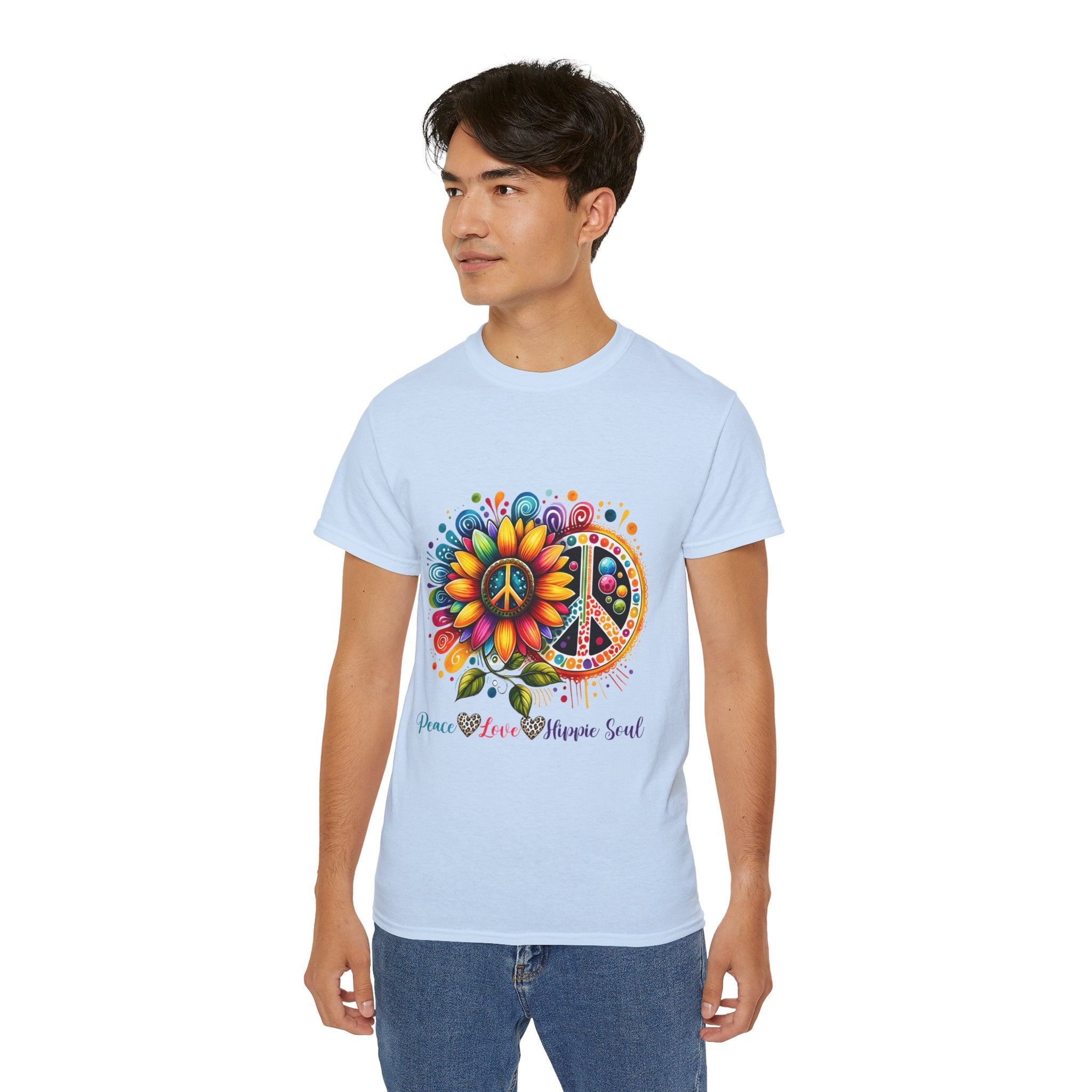 Hippie t-shirt, Floral Harmony t-shirt