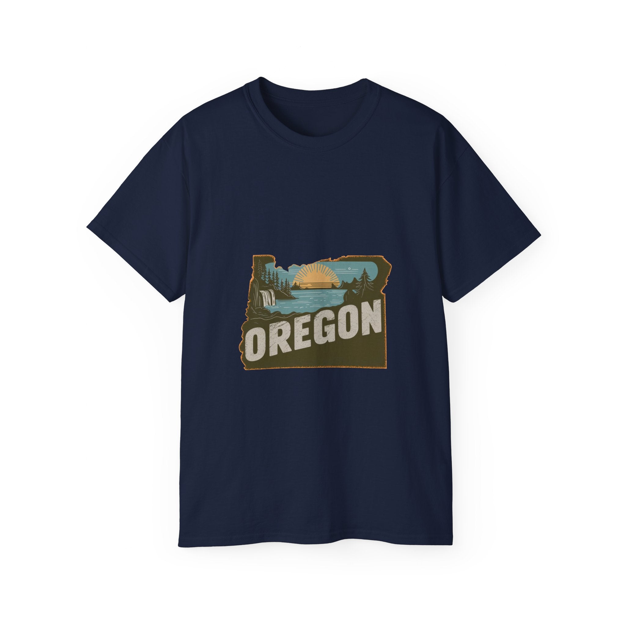 États américains emblématiques rétro : t-shirt Oregon