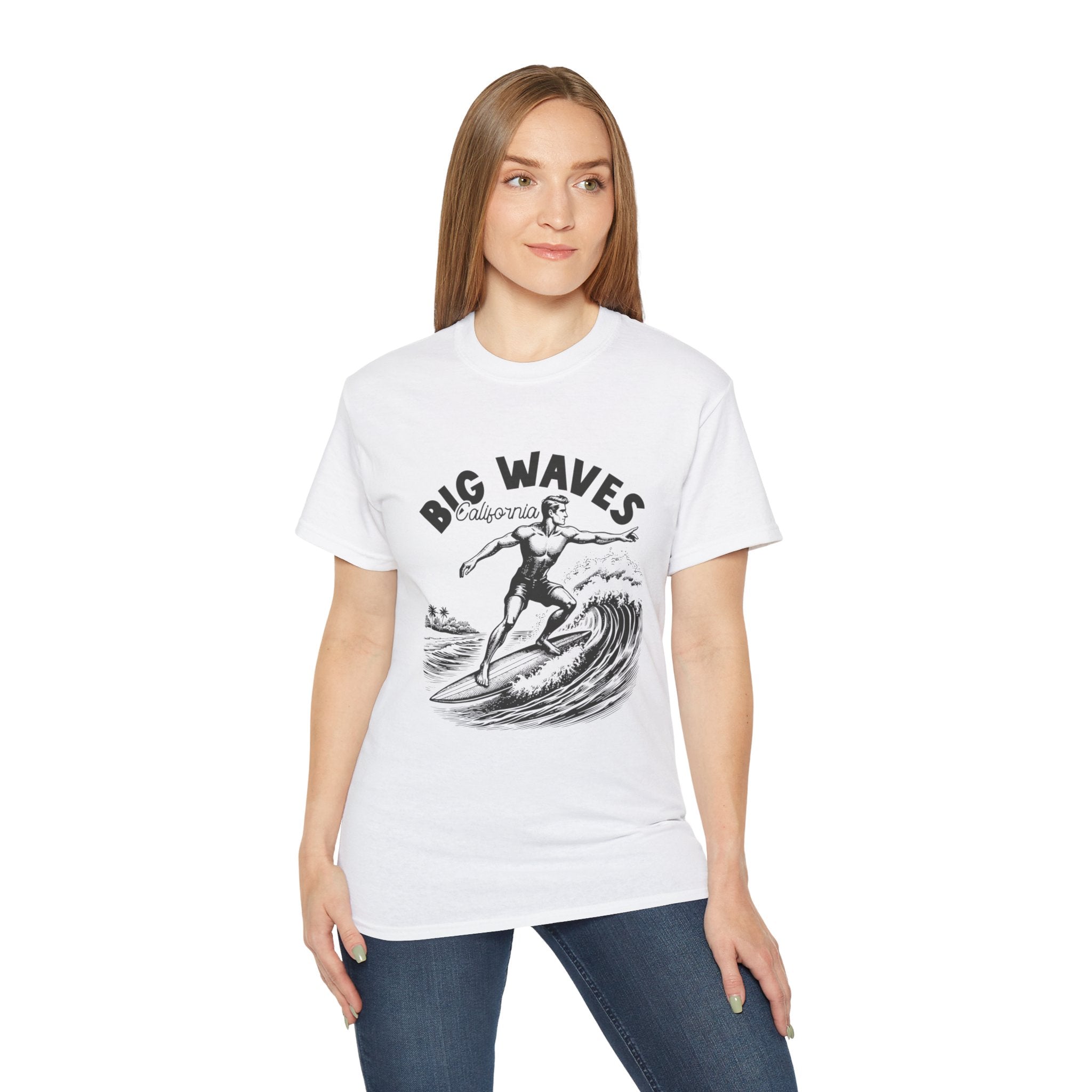 Vintage Summer Beach: Big Waves - T-shirt California