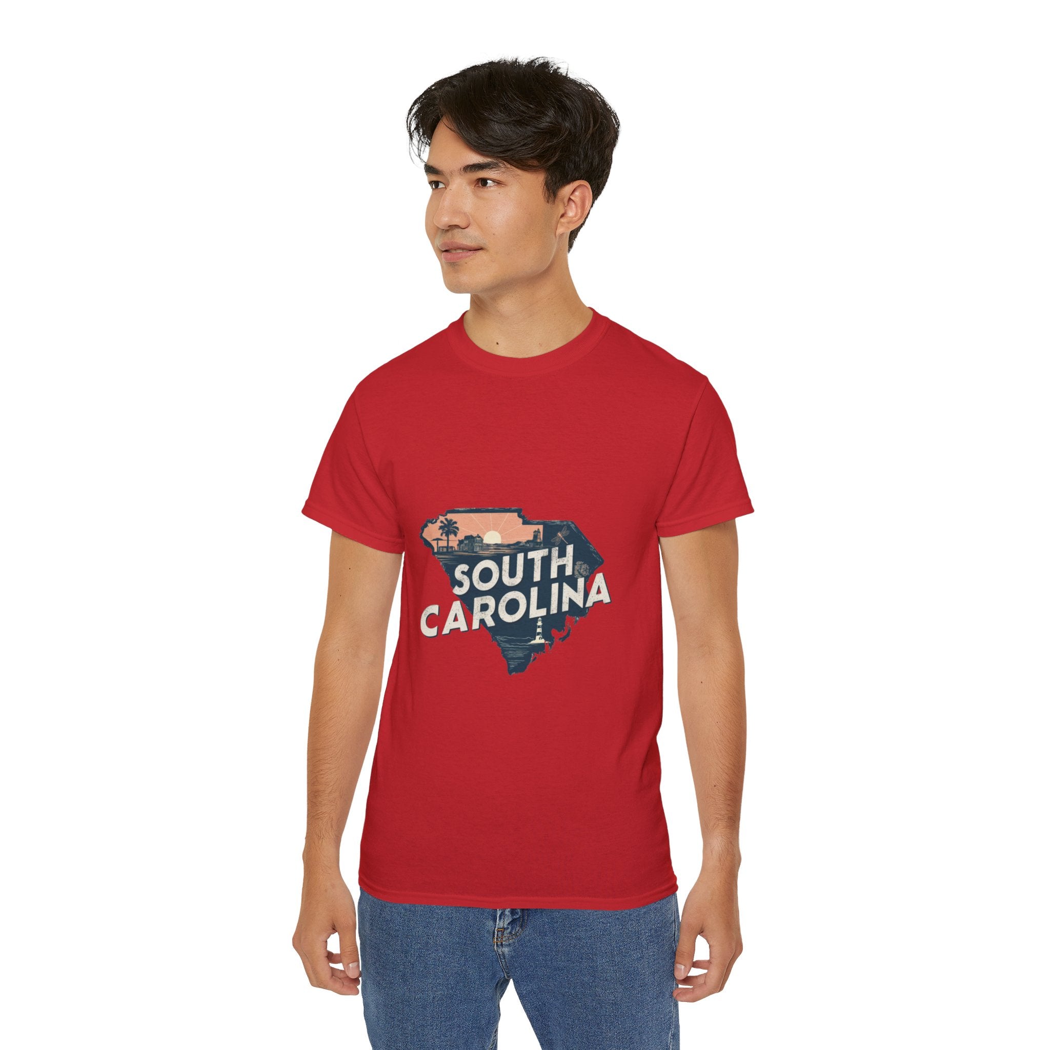 États américains emblématiques rétro : t-shirt Caroline du Sud