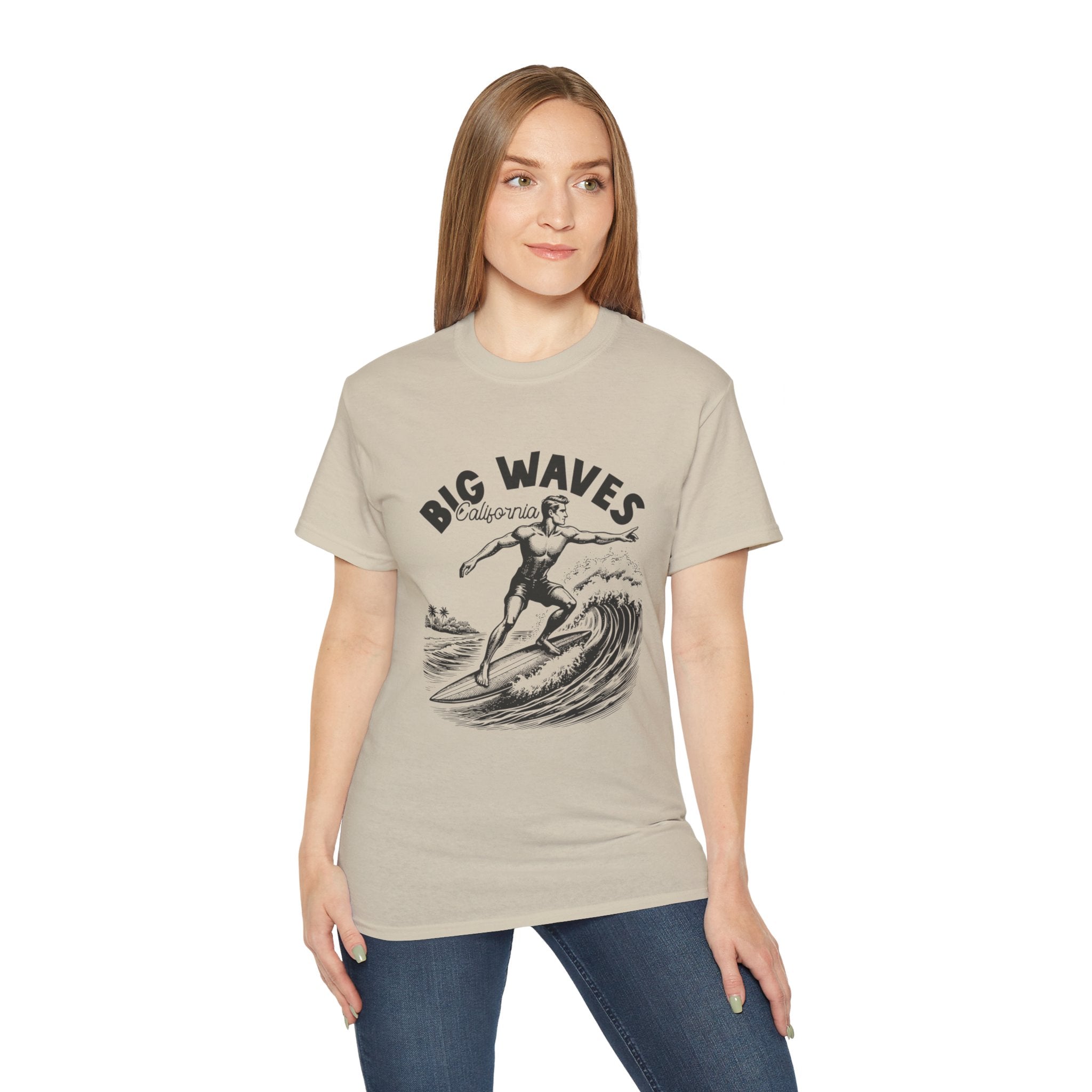 Vintage Summer Beach: Big Waves - T-shirt California