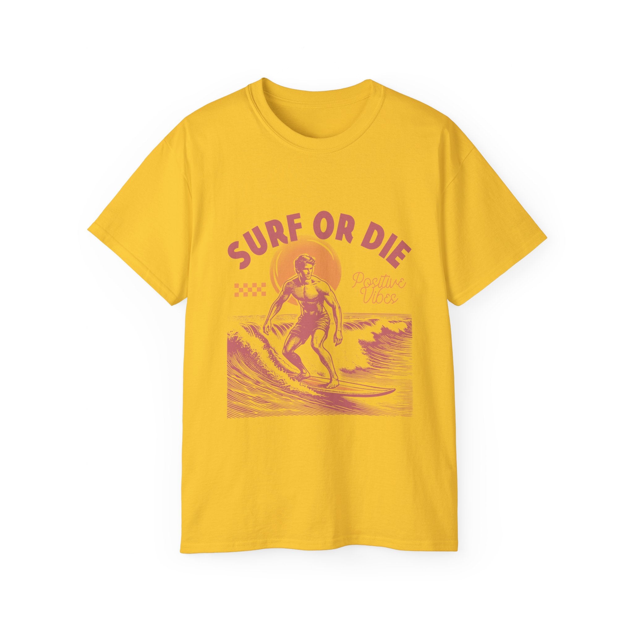 Vintage Summer Beach: maglietta Surf or Die