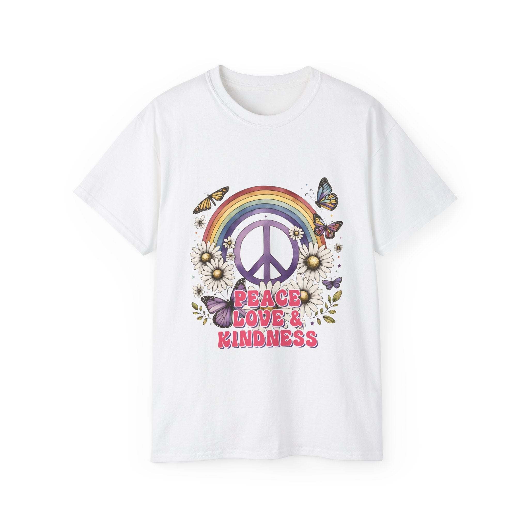 Hippie t-shirt, peace' and 'kindness t-shirt