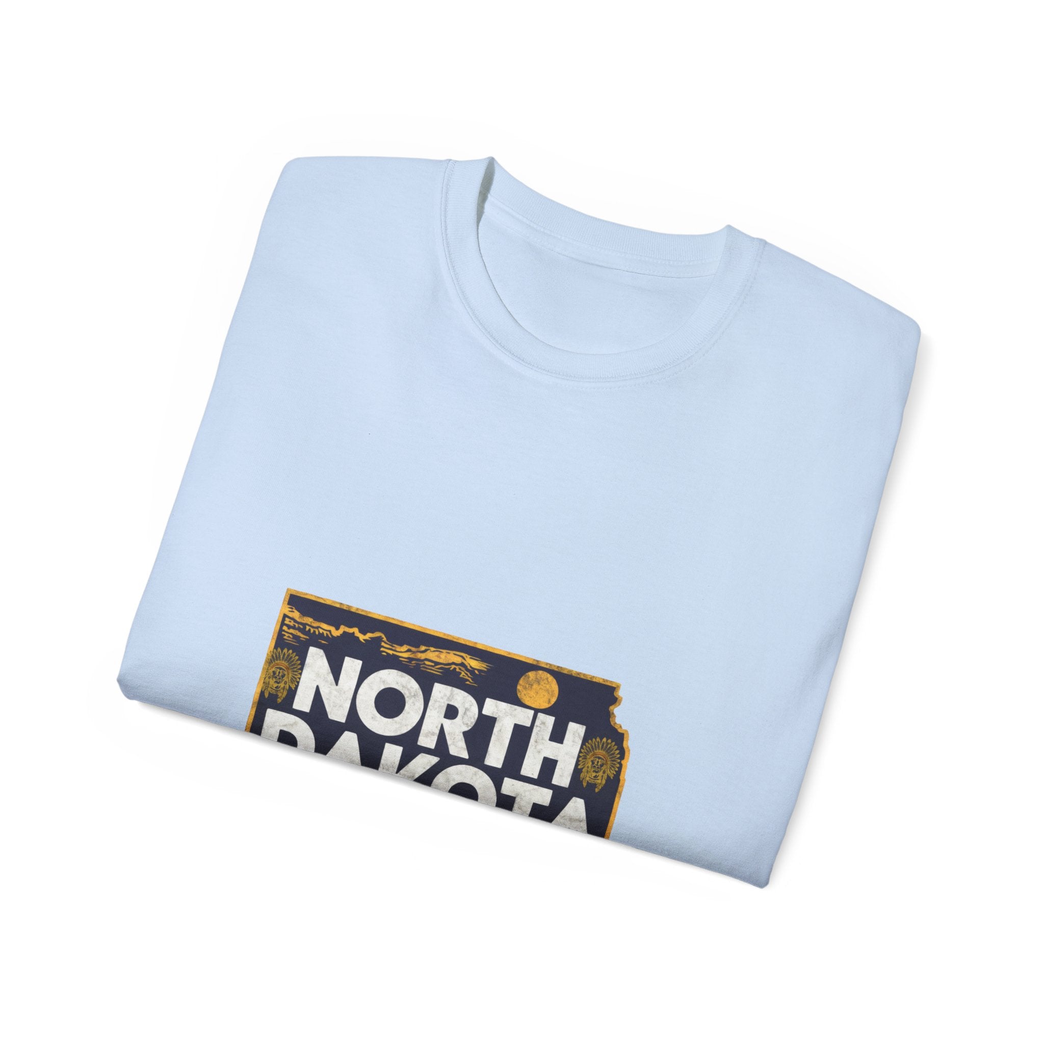 États américains emblématiques rétro : T-shirt Dakota du Nord