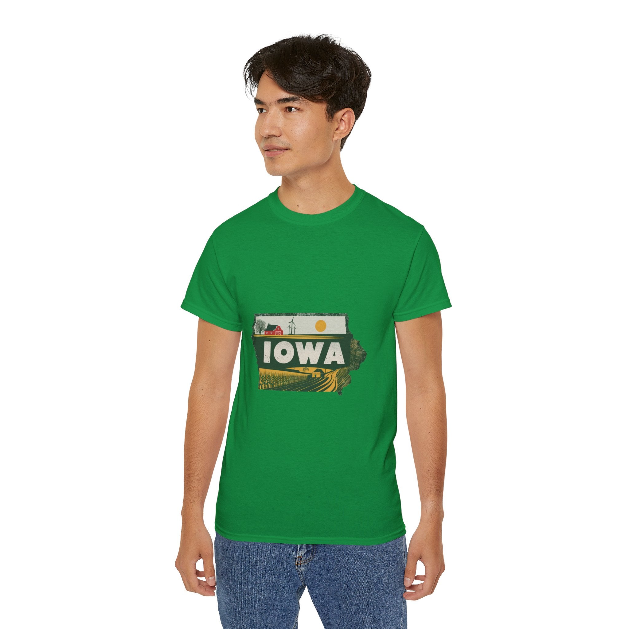 États américains emblématiques rétro : t-shirt Iowa