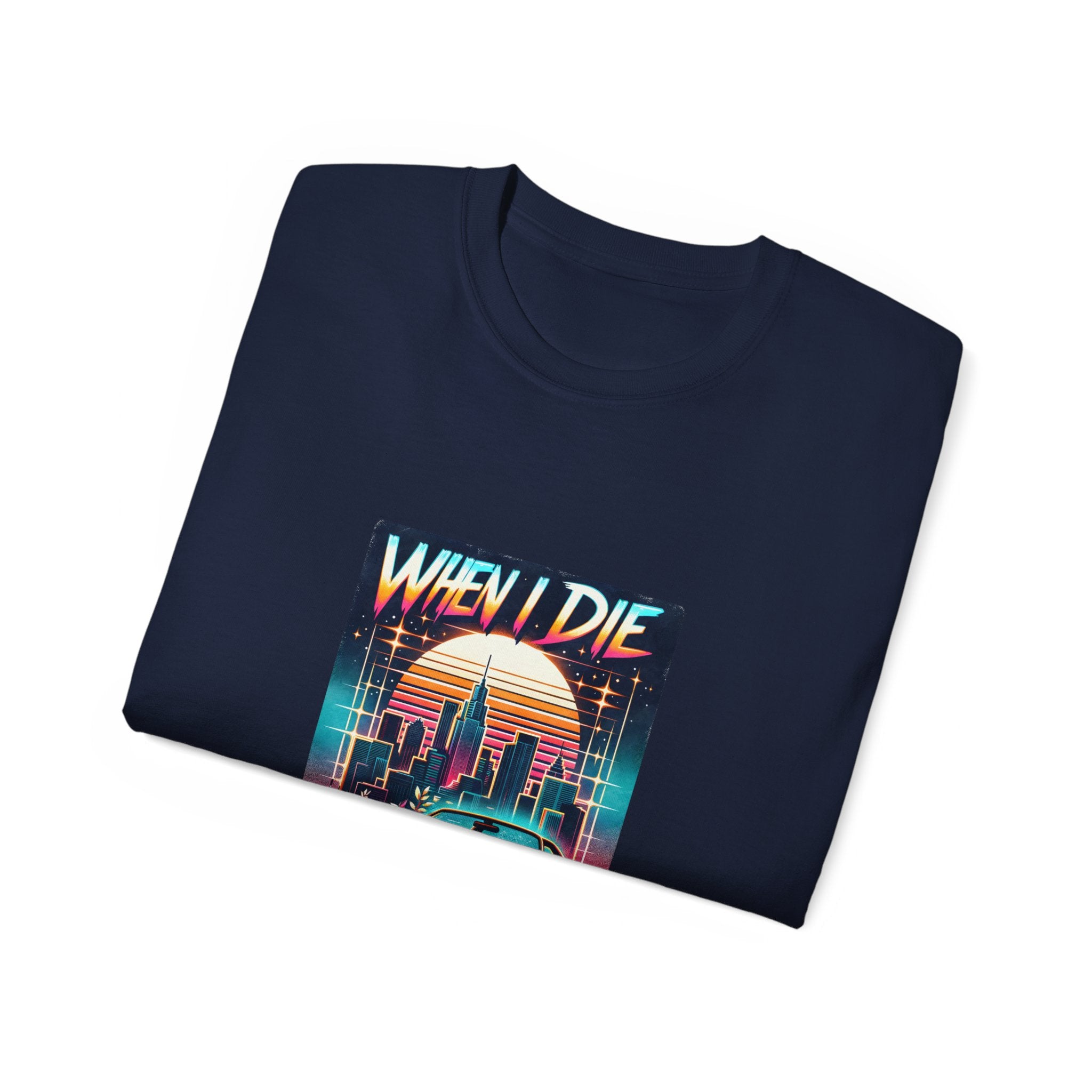 Vintage Retro 80's : When I die t-shirt