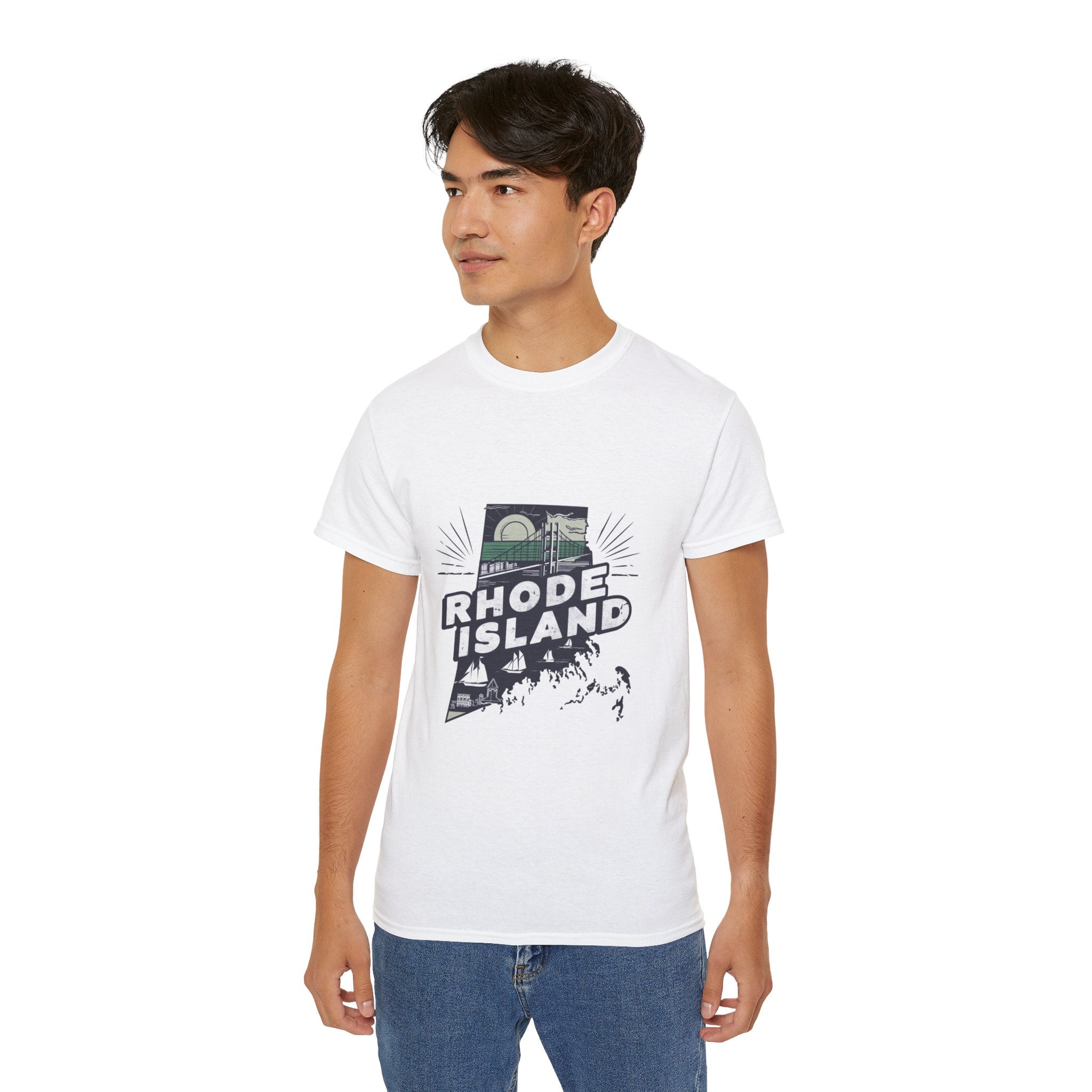 Retro  Iconic U.S. States : Rhode Island t-shirt