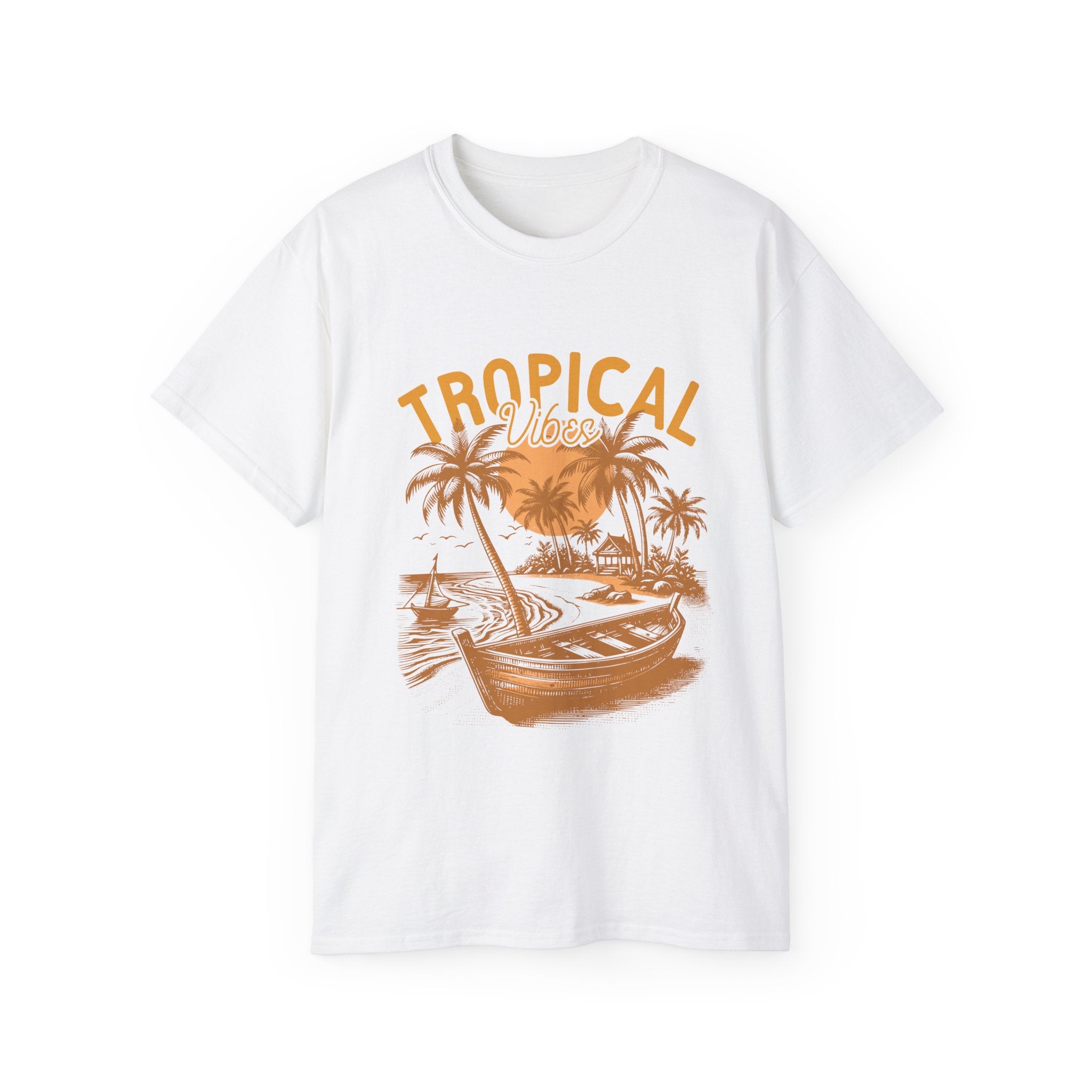 Vintage Summer Beach: maglietta tropicale