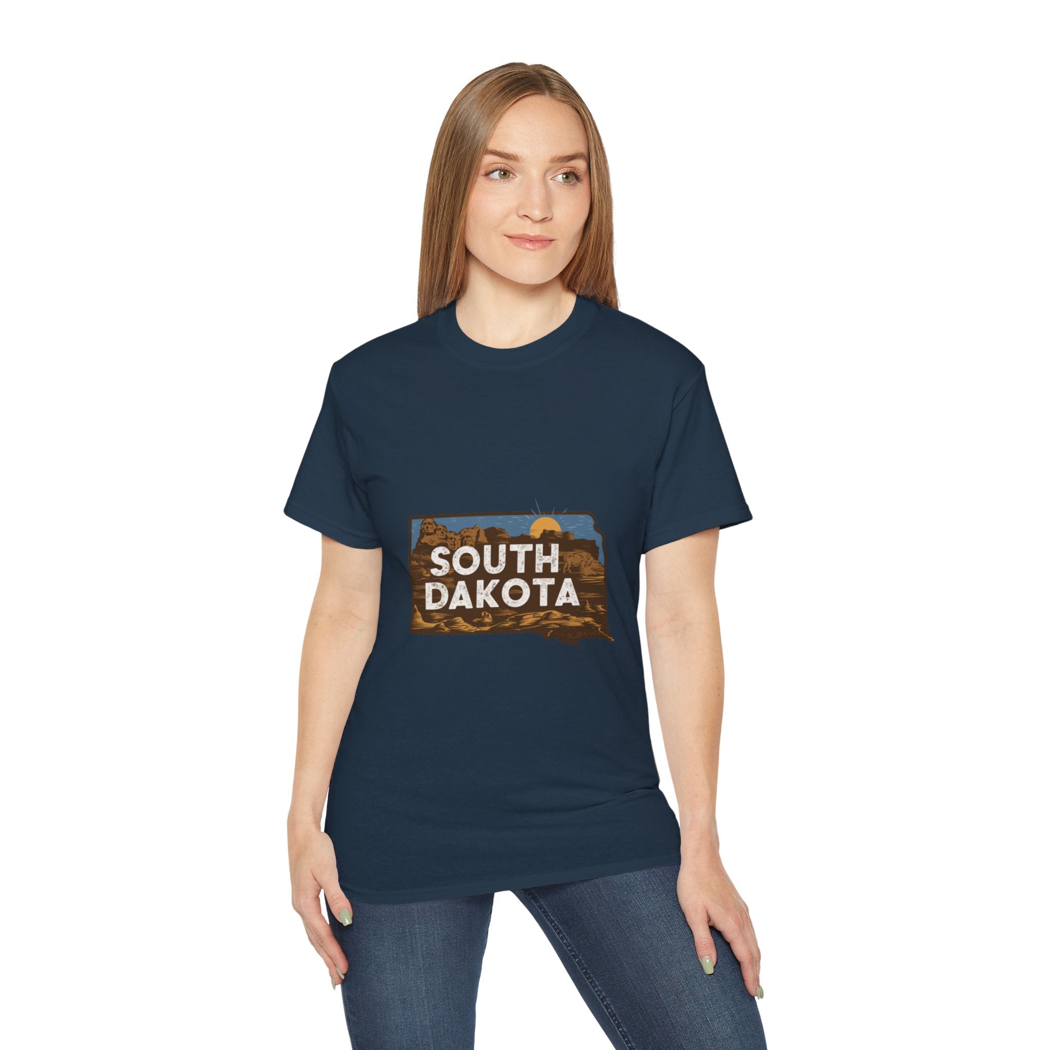 États américains emblématiques rétro : t-shirt Dakota du Sud