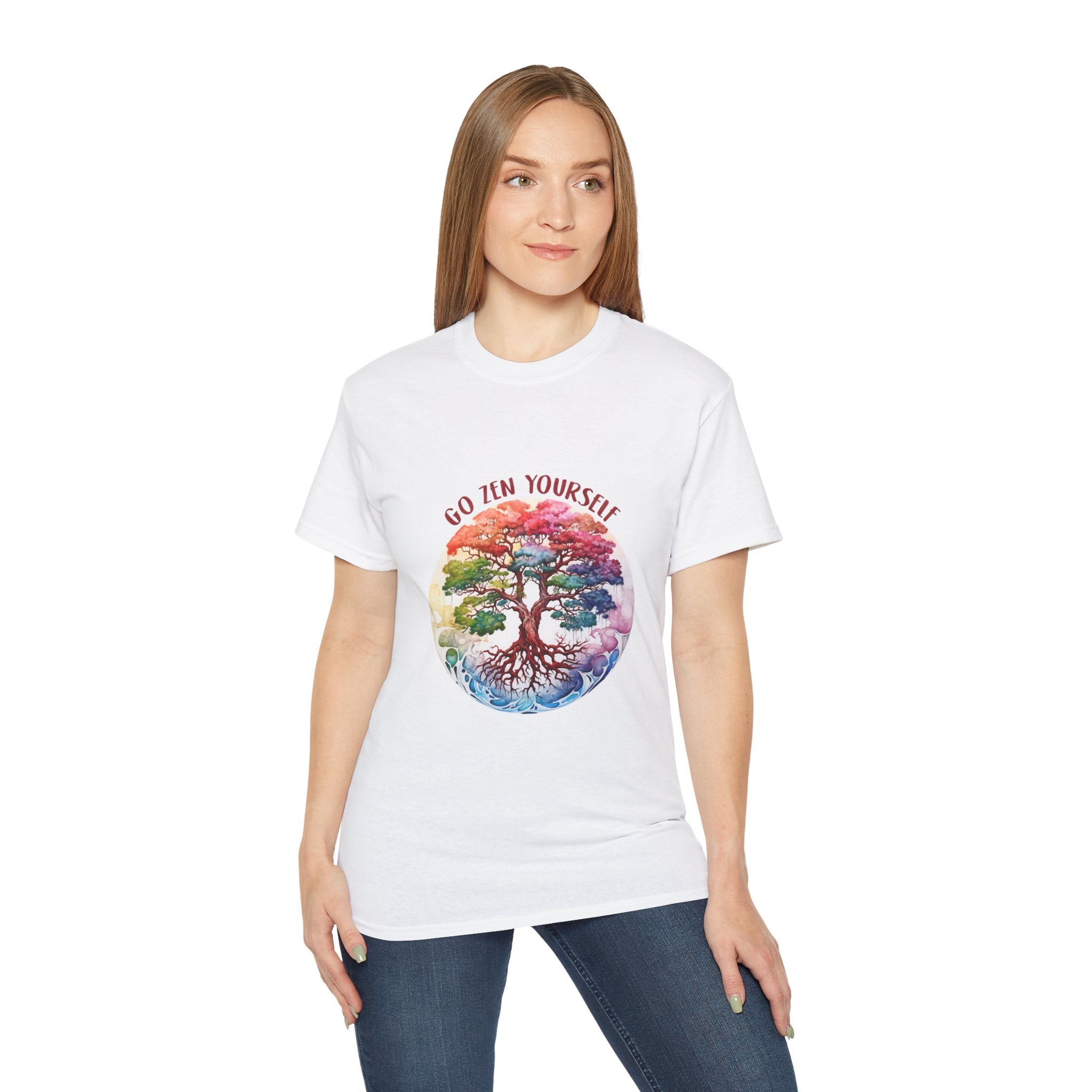 T-shirt da yoga, t-shirt da meditazione, t-shirt Go Zen Yourself