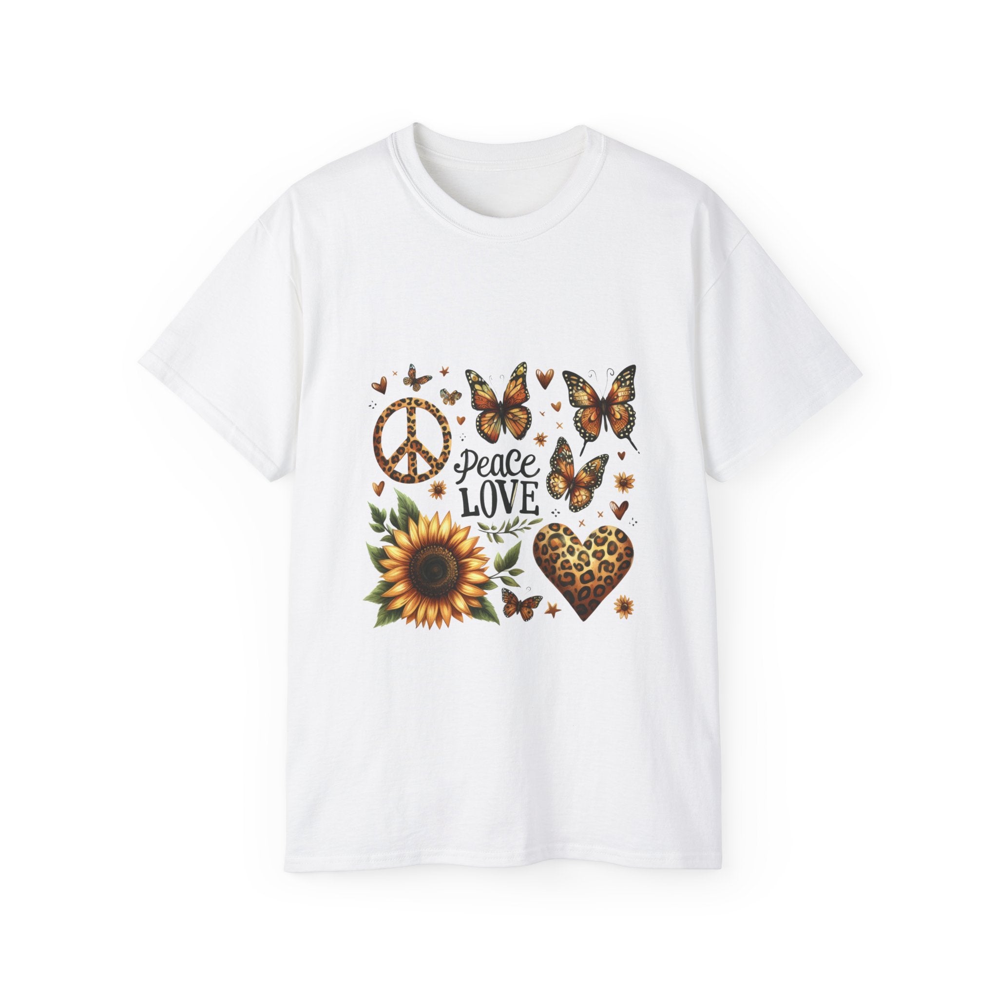 T-shirt Girasole, T-shirt Farfalle della Pace