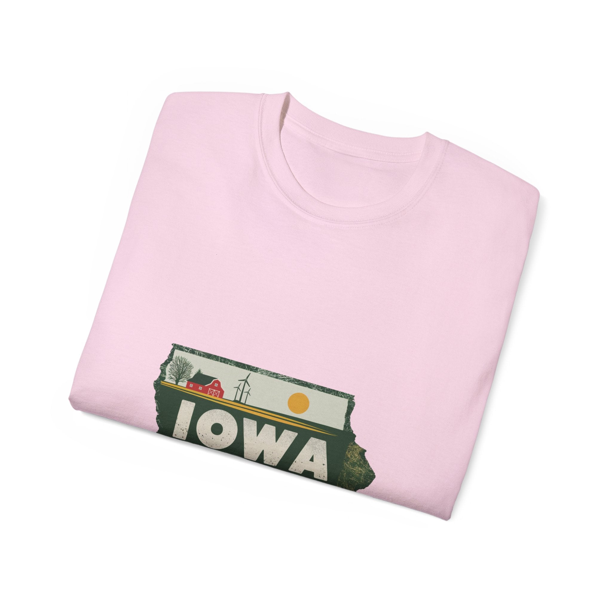 États américains emblématiques rétro : t-shirt Iowa