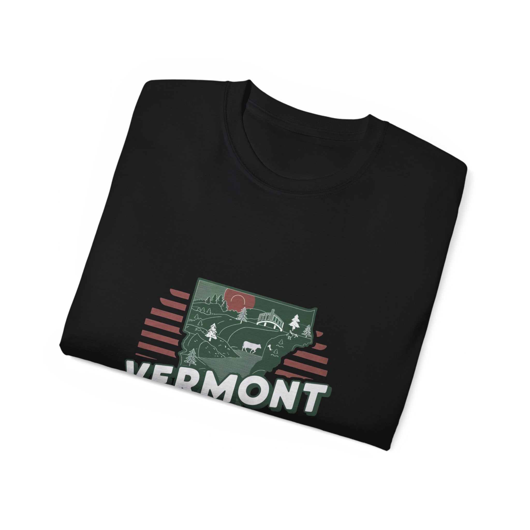 États américains emblématiques rétro : T-shirt Vermont