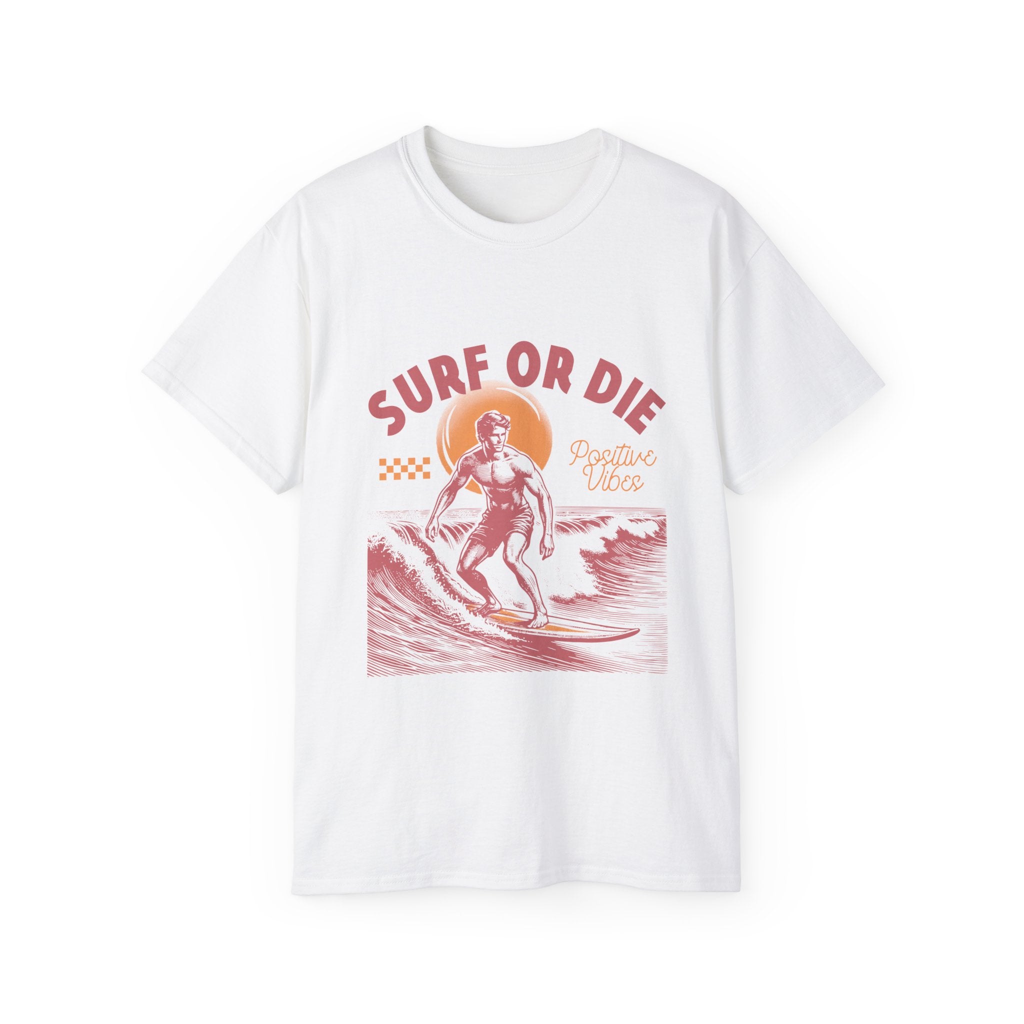 Plage d'été vintage : t-shirt Surf or Die