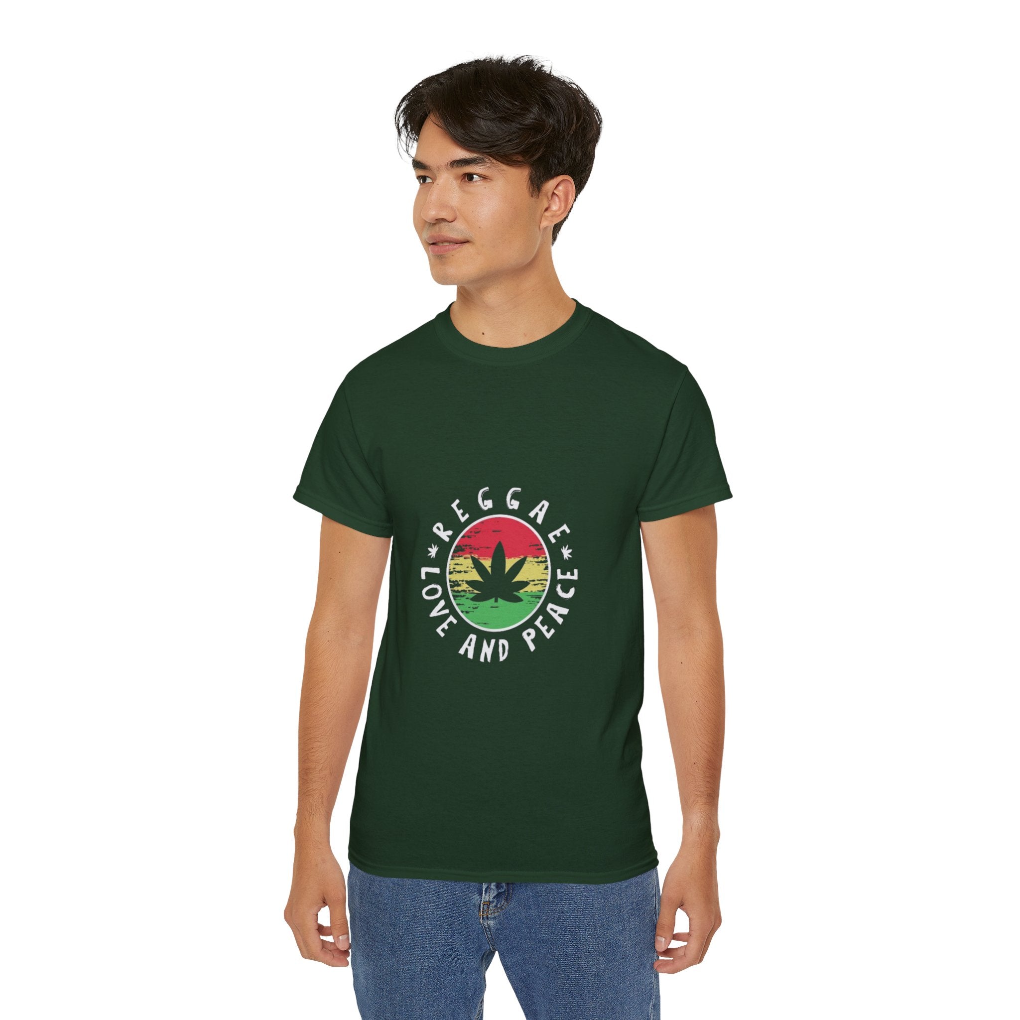 Un tee-shirt reggae ? T-shirt Paix et amour Reggae