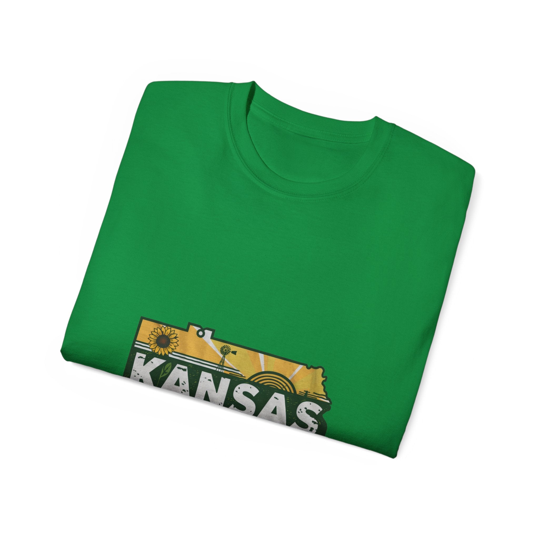 États américains emblématiques rétro : t-shirt Kansas