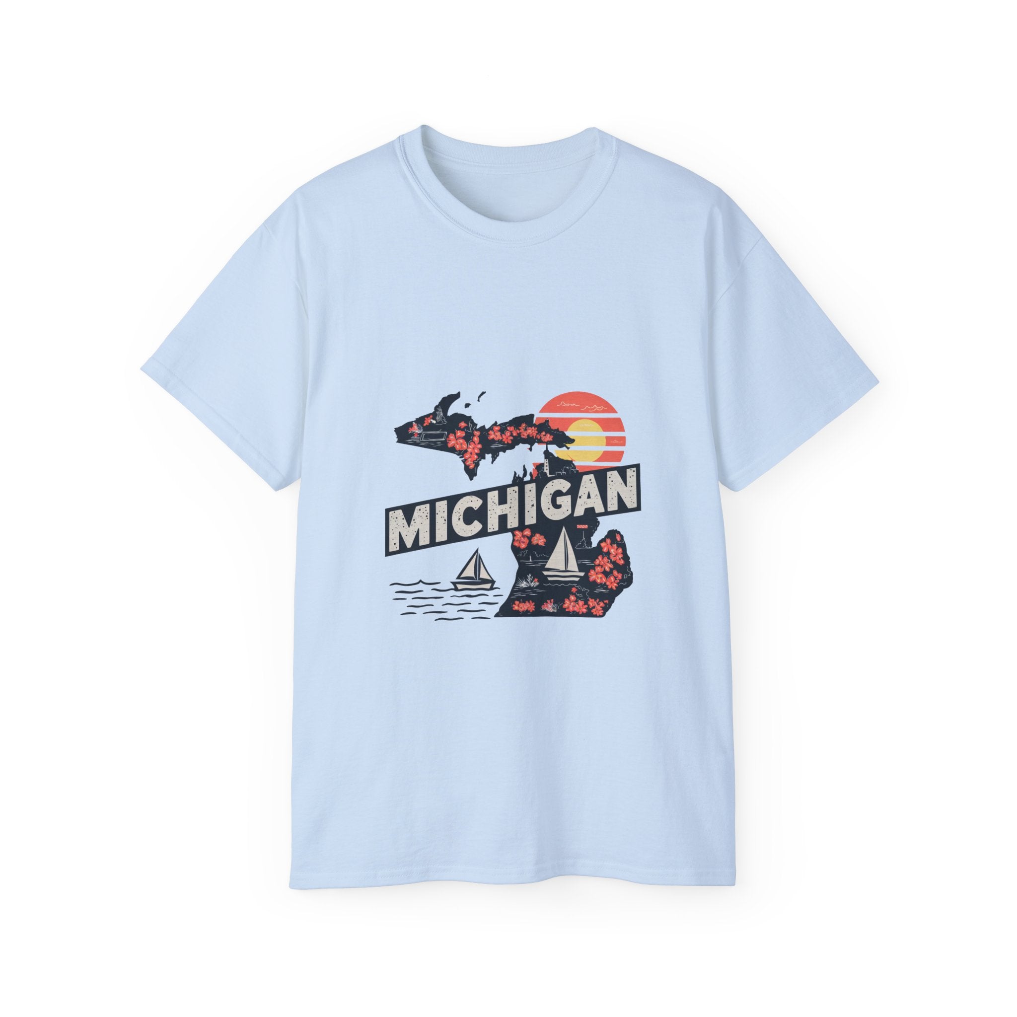 Retro Iconic States degli Stati Uniti: maglietta del Michigan