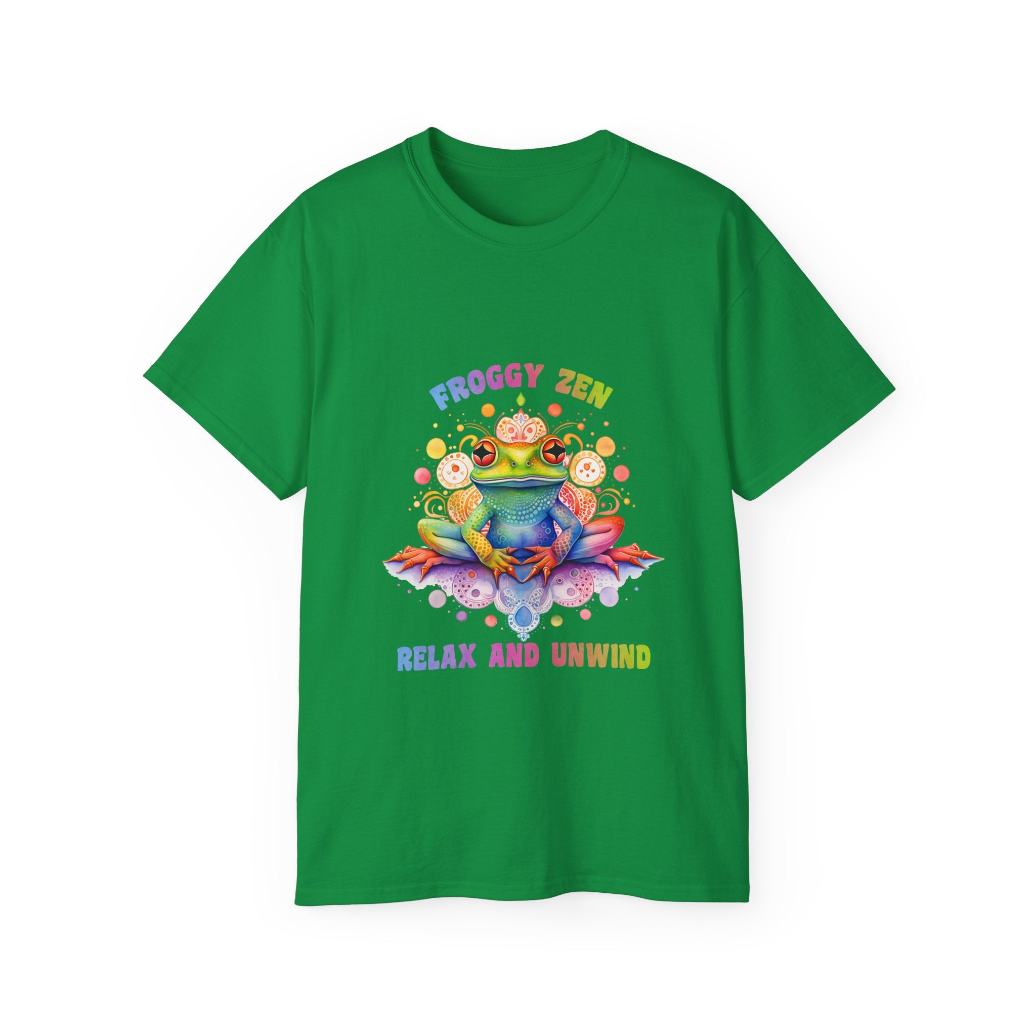 T-shirt da yoga, t-shirt da meditazione, t-shirt Froggy zen