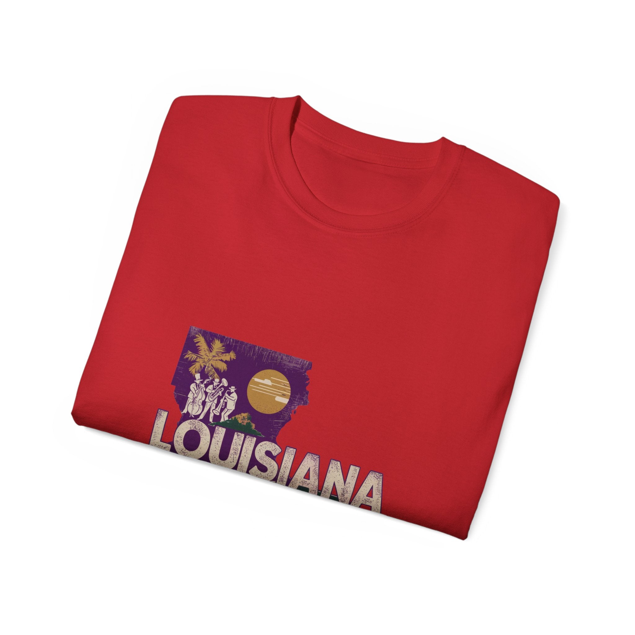 États américains emblématiques rétro : t-shirt Louisiane