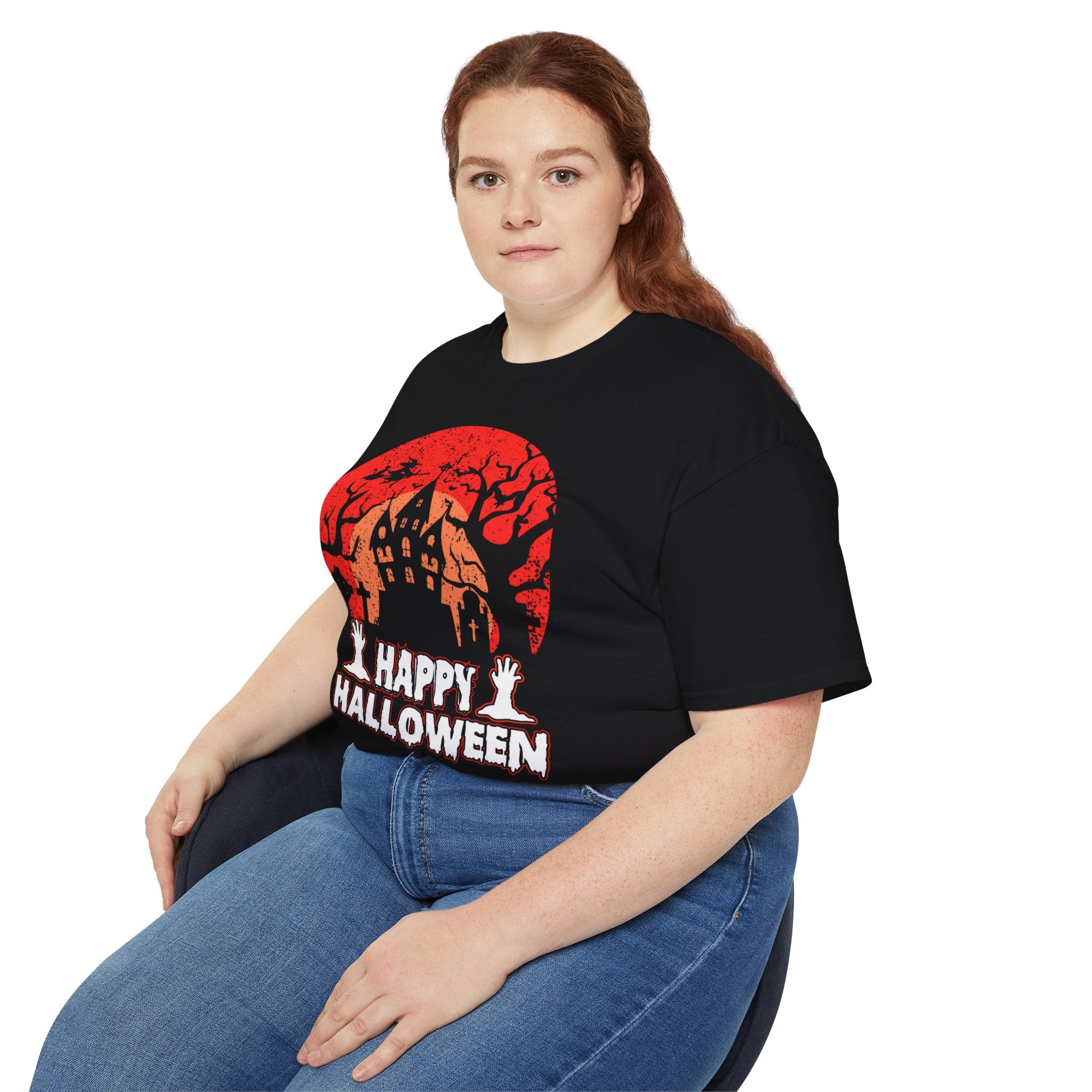 Happy Halloween" Haunted Castle T-shirt