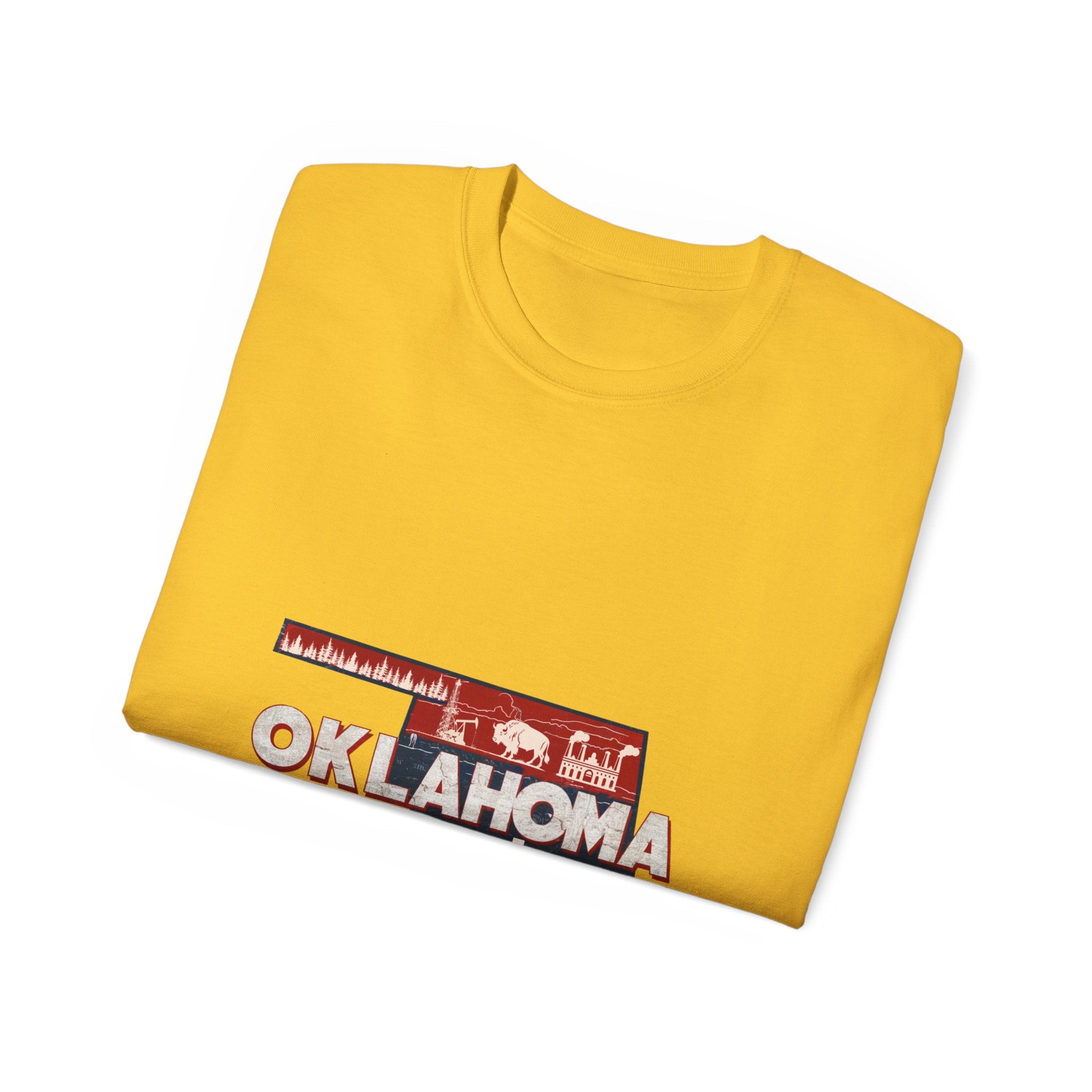 États américains emblématiques rétro : t-shirt Oklahoma