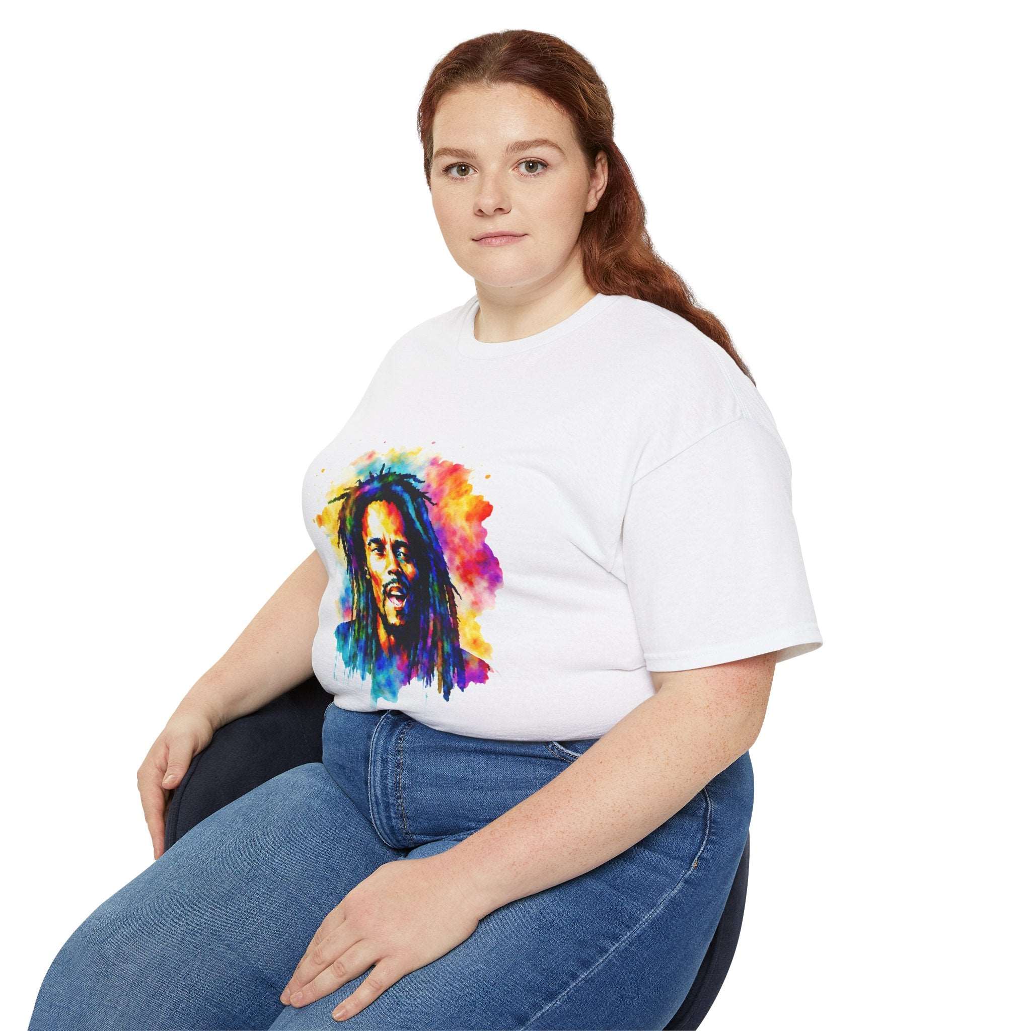 Bob Marley t-shirt, Colorful Reggae Dreads t-shirt