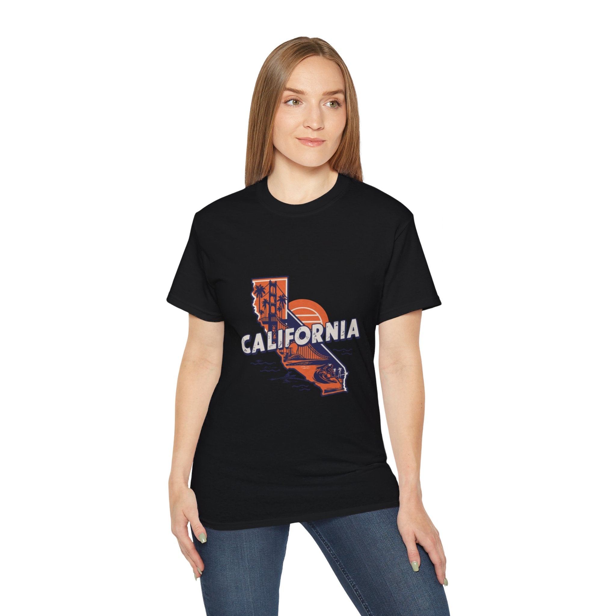 Retro Iconic Stati Uniti: T-shirt California