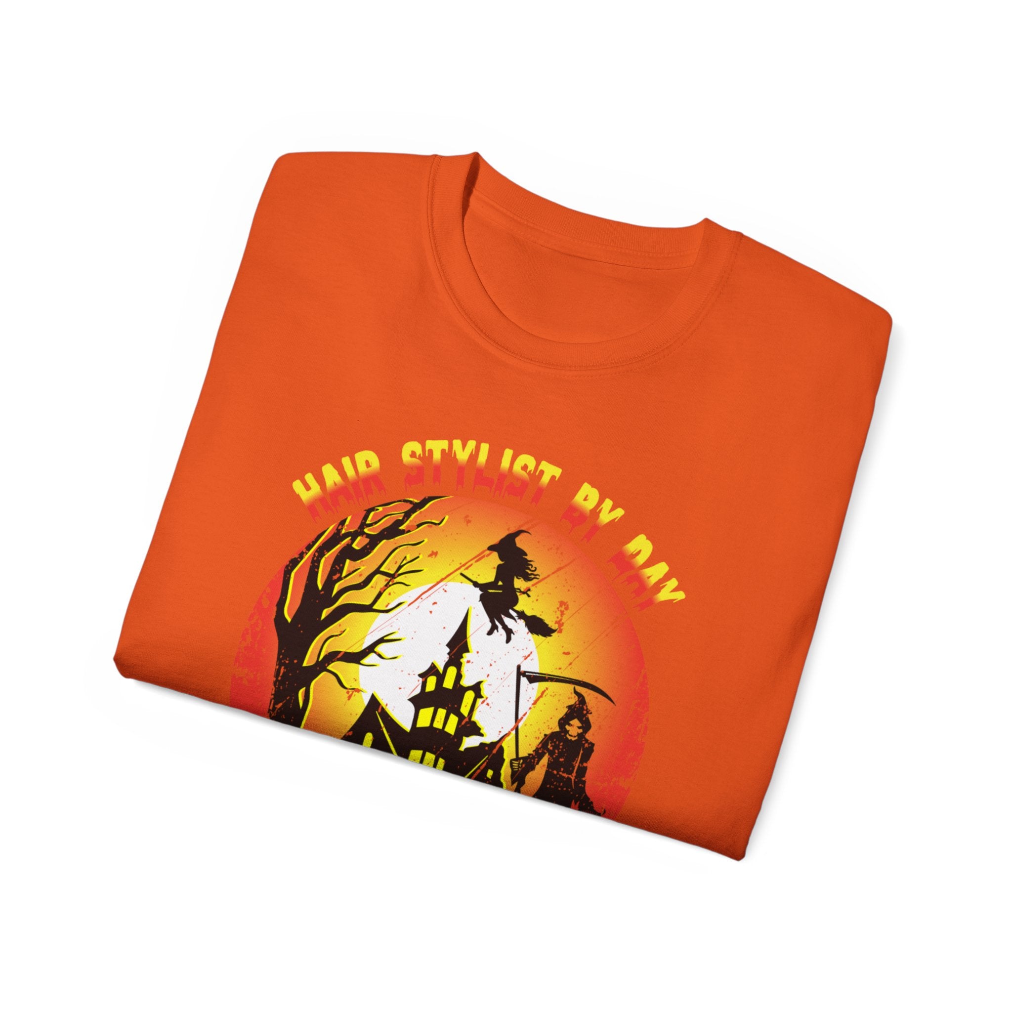 Hair Stylist by Day, Witch by Night Halloween T-Shirt