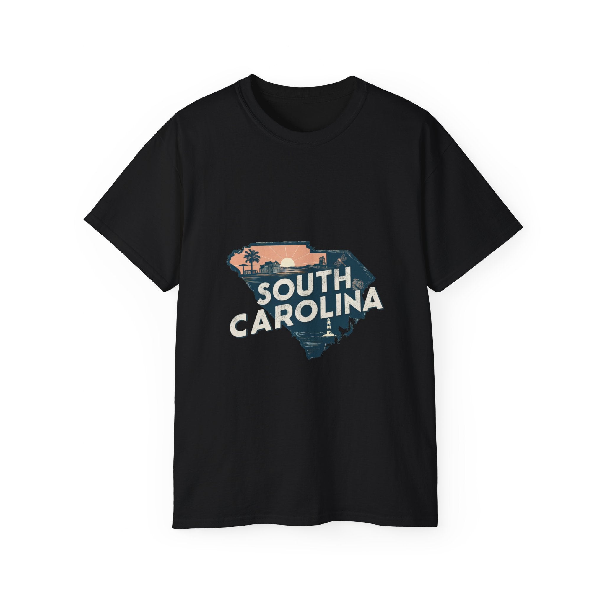 États américains emblématiques rétro : t-shirt Caroline du Sud