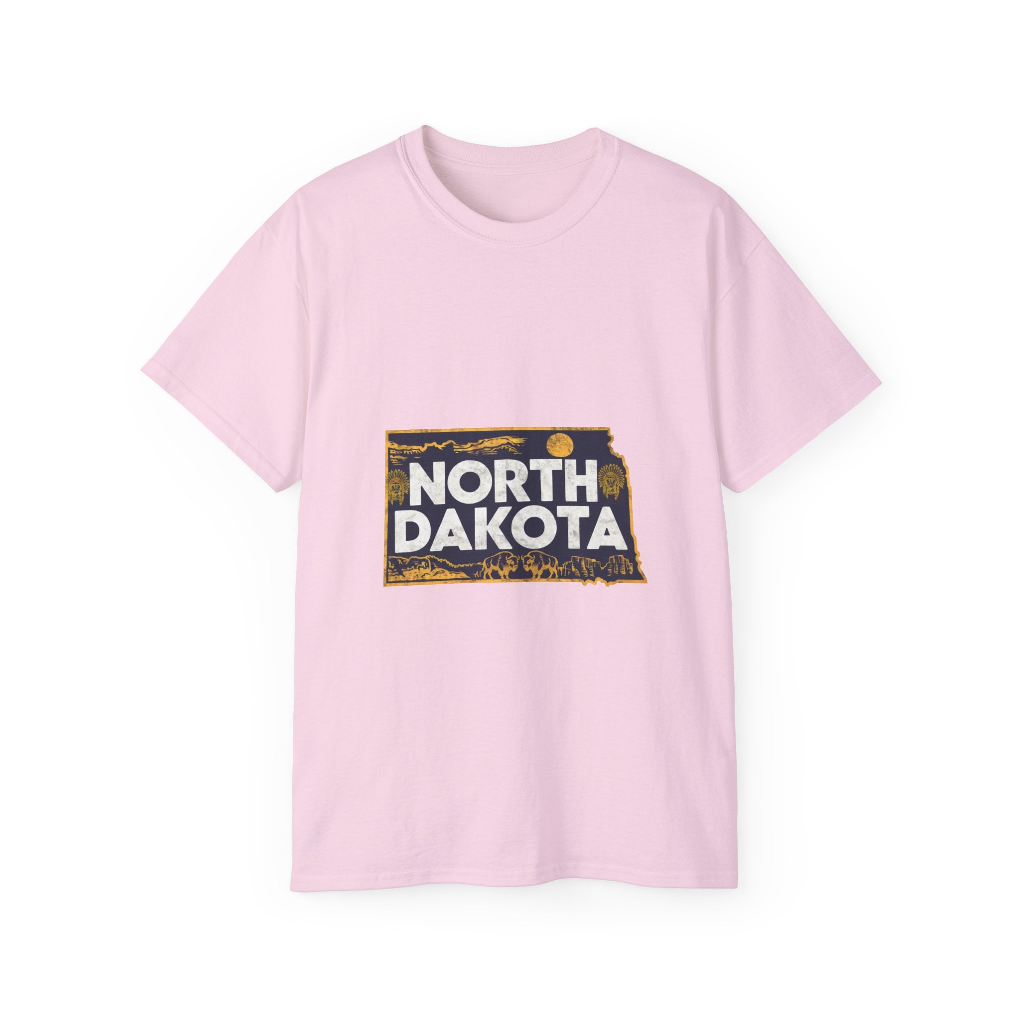 Retro  Iconic U.S. States : North Dakota t-shirt