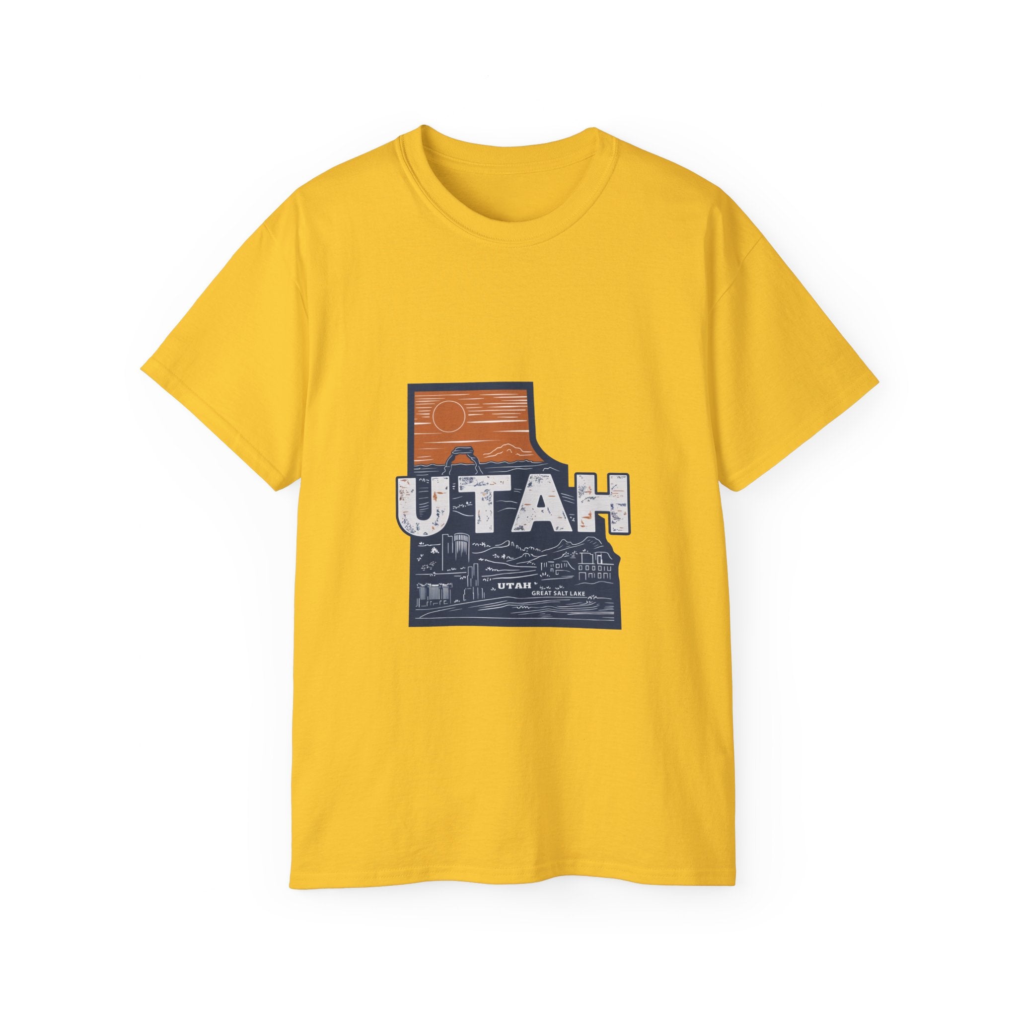 États américains emblématiques rétro : t-shirt Utah