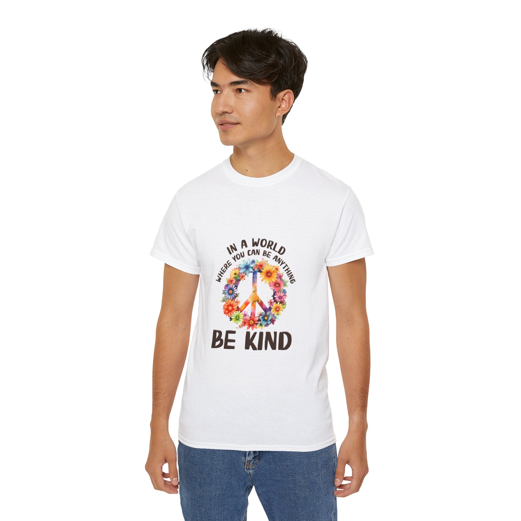 Hippie t-shirt, be kind t-shirt