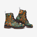 Floral Combat Boots – Colorful Vegan Boots for Everyday Wear
