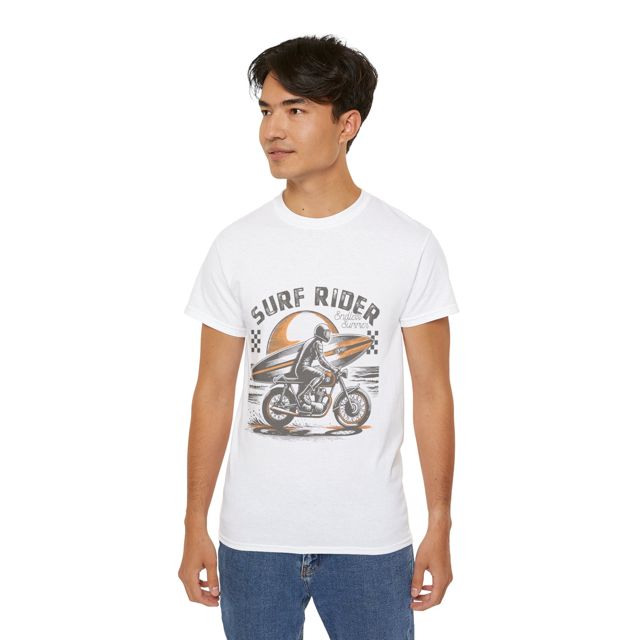 Plage d'été vintage : t-shirt Surf Rider