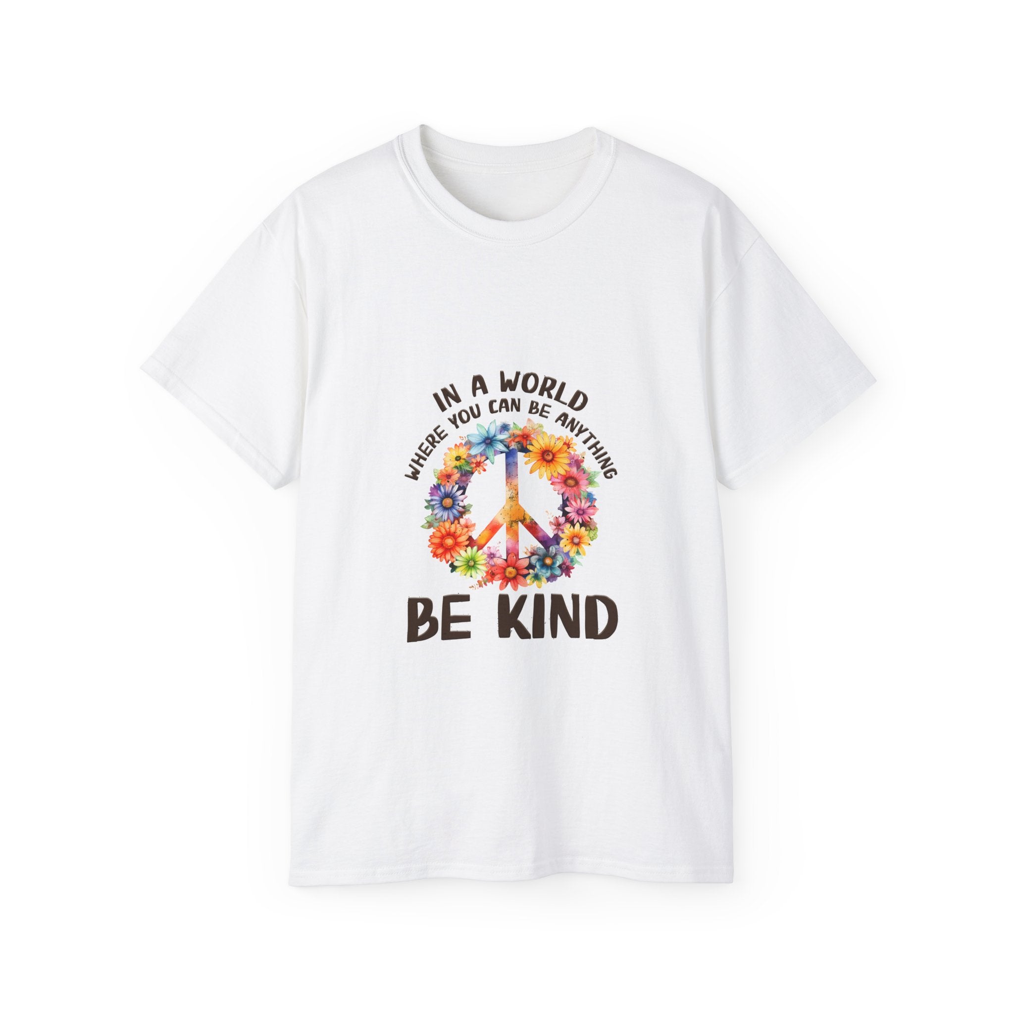 Hippie t-shirt, be kind t-shirt