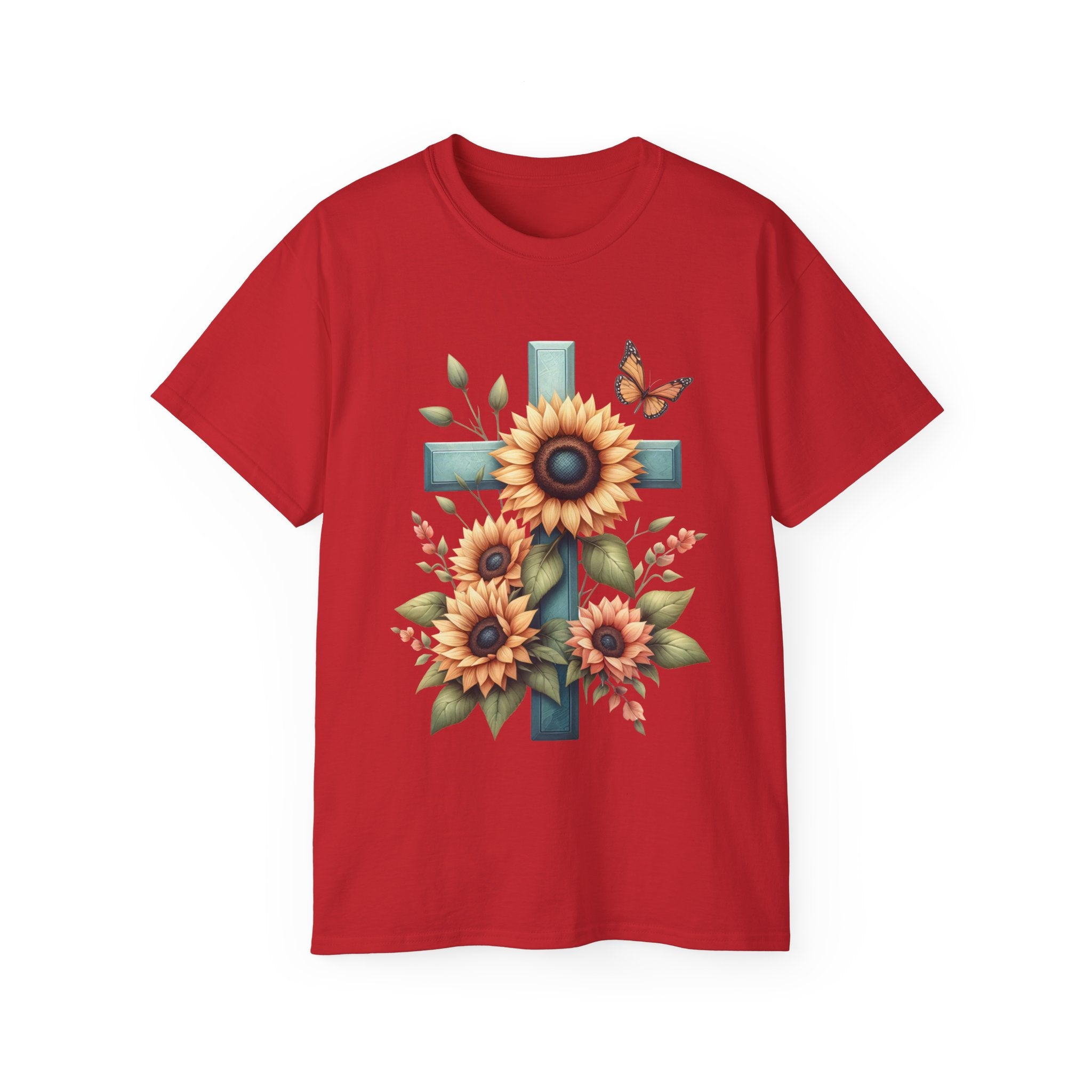 T-shirt chrétien, t-shirt TournesolCross