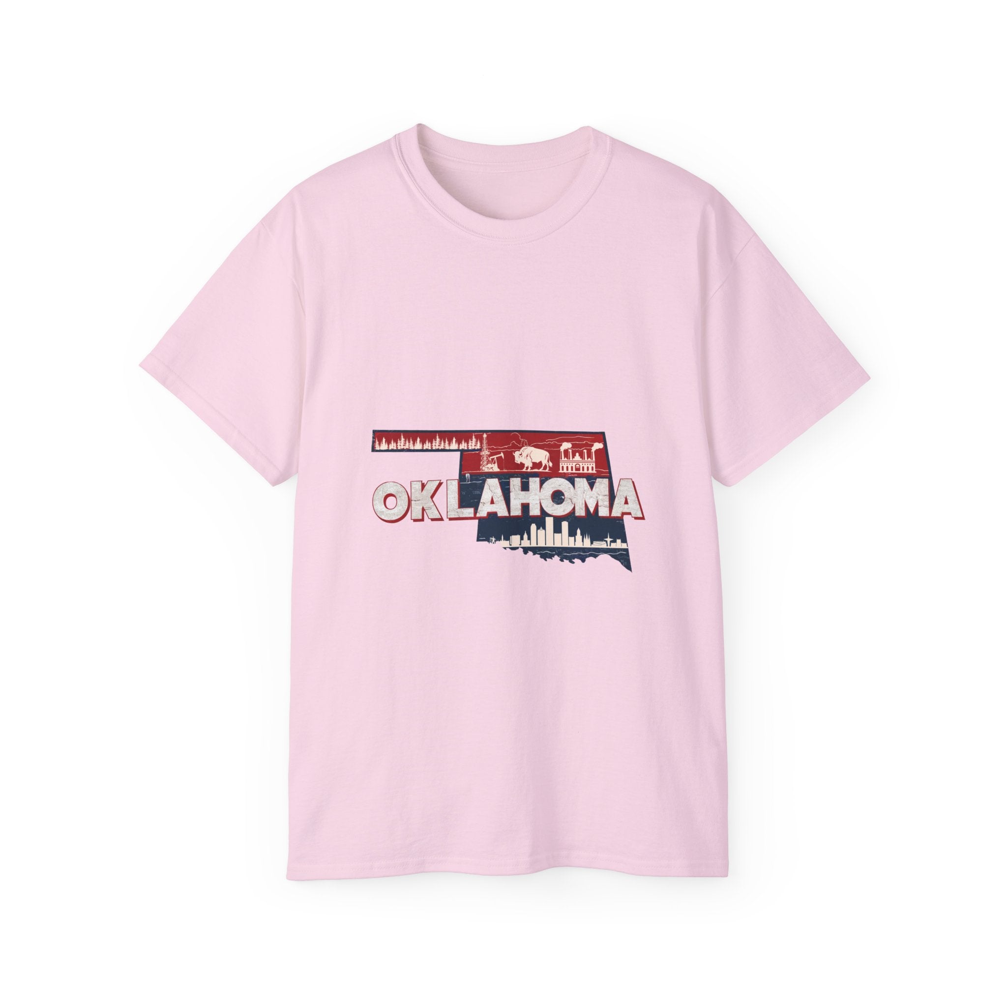 États américains emblématiques rétro : t-shirt Oklahoma