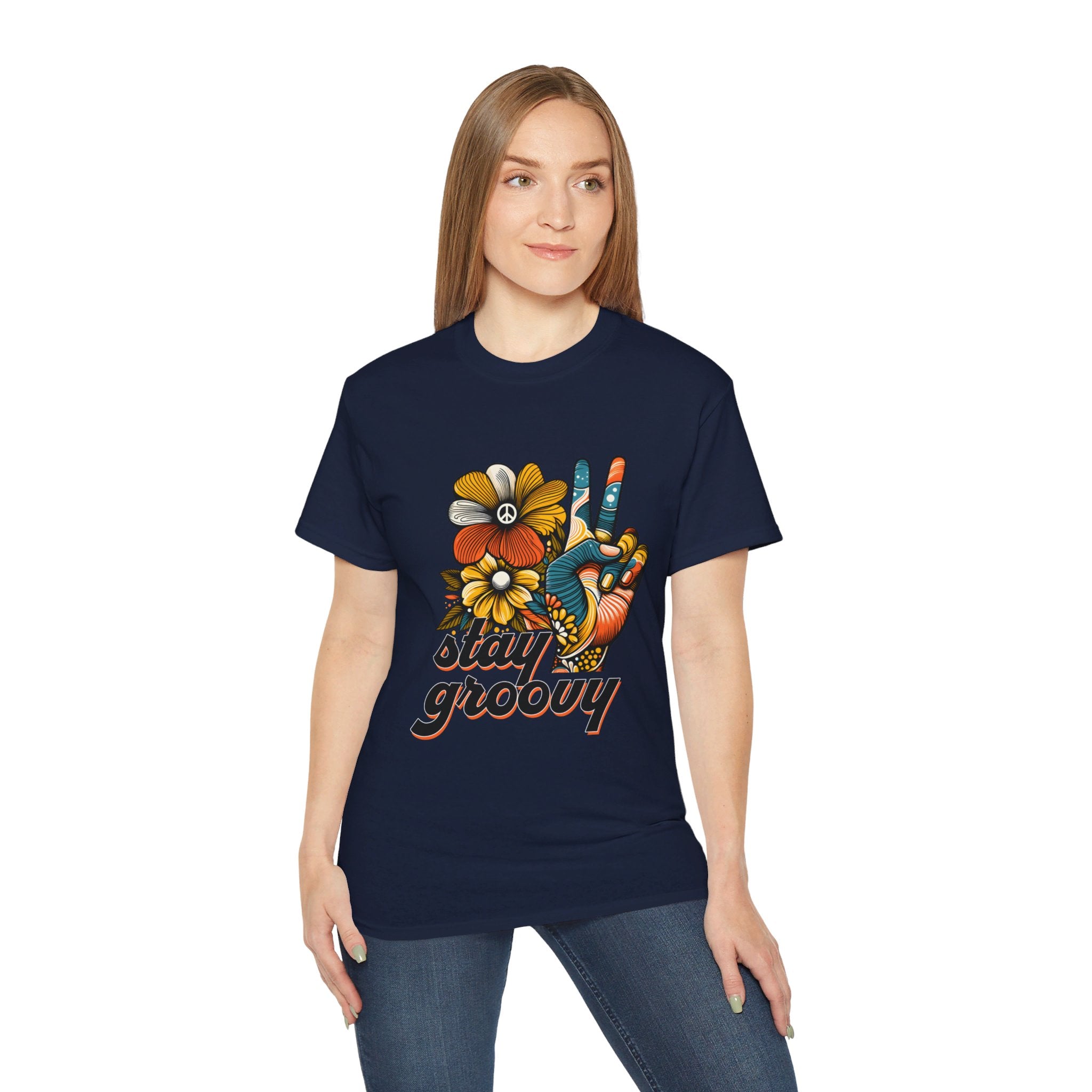 Hippie t-shirt, Flower of Peace T-shirt