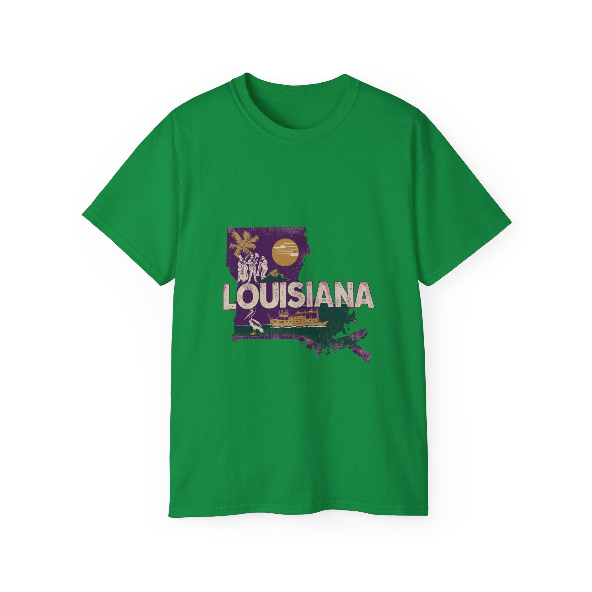 États américains emblématiques rétro : t-shirt Louisiane