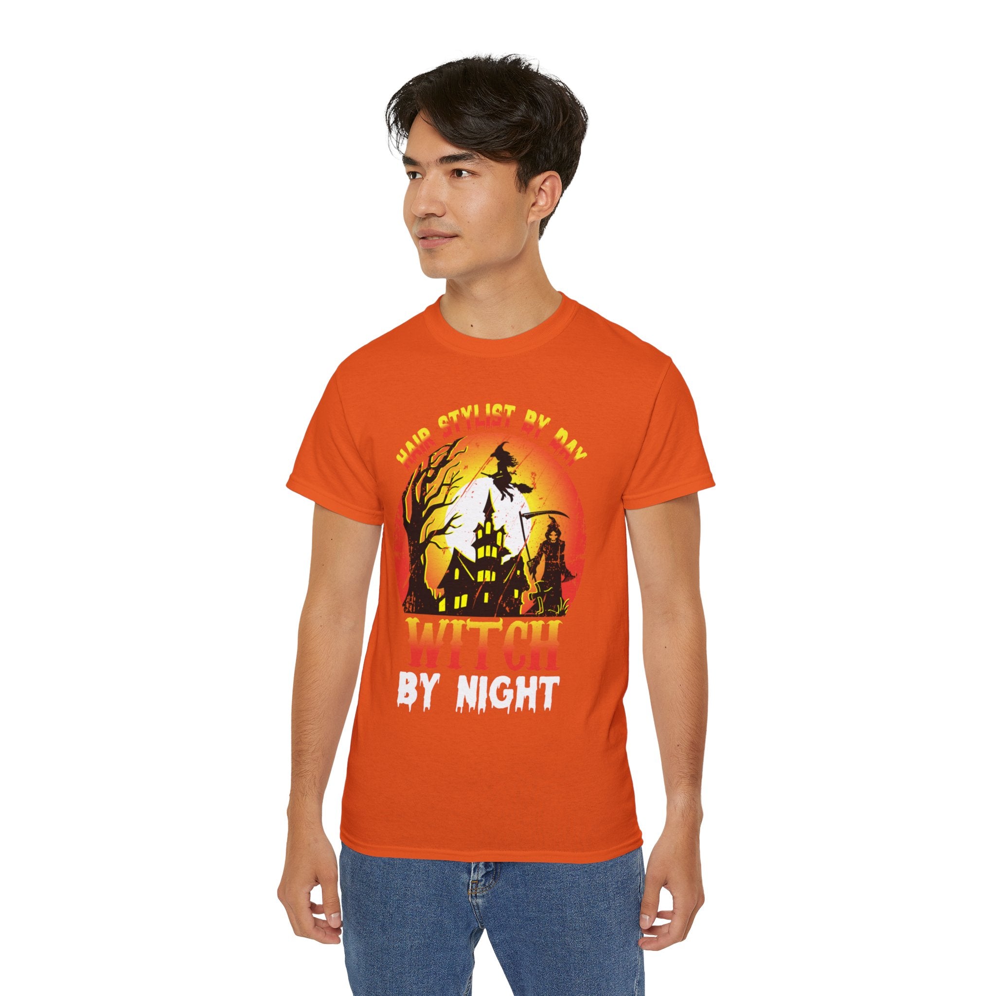 Hair Stylist by Day, Witch by Night Halloween T-Shirt