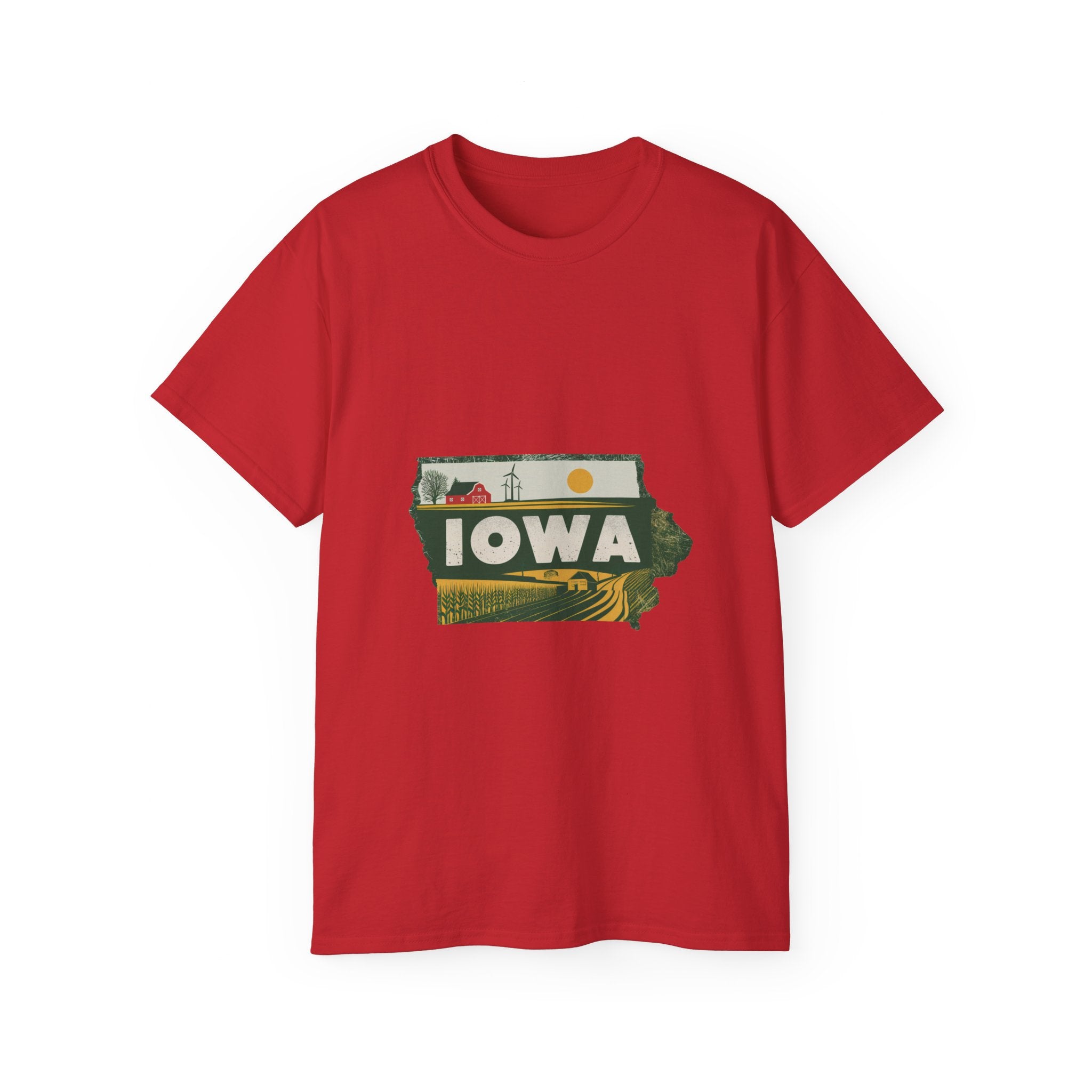 États américains emblématiques rétro : t-shirt Iowa