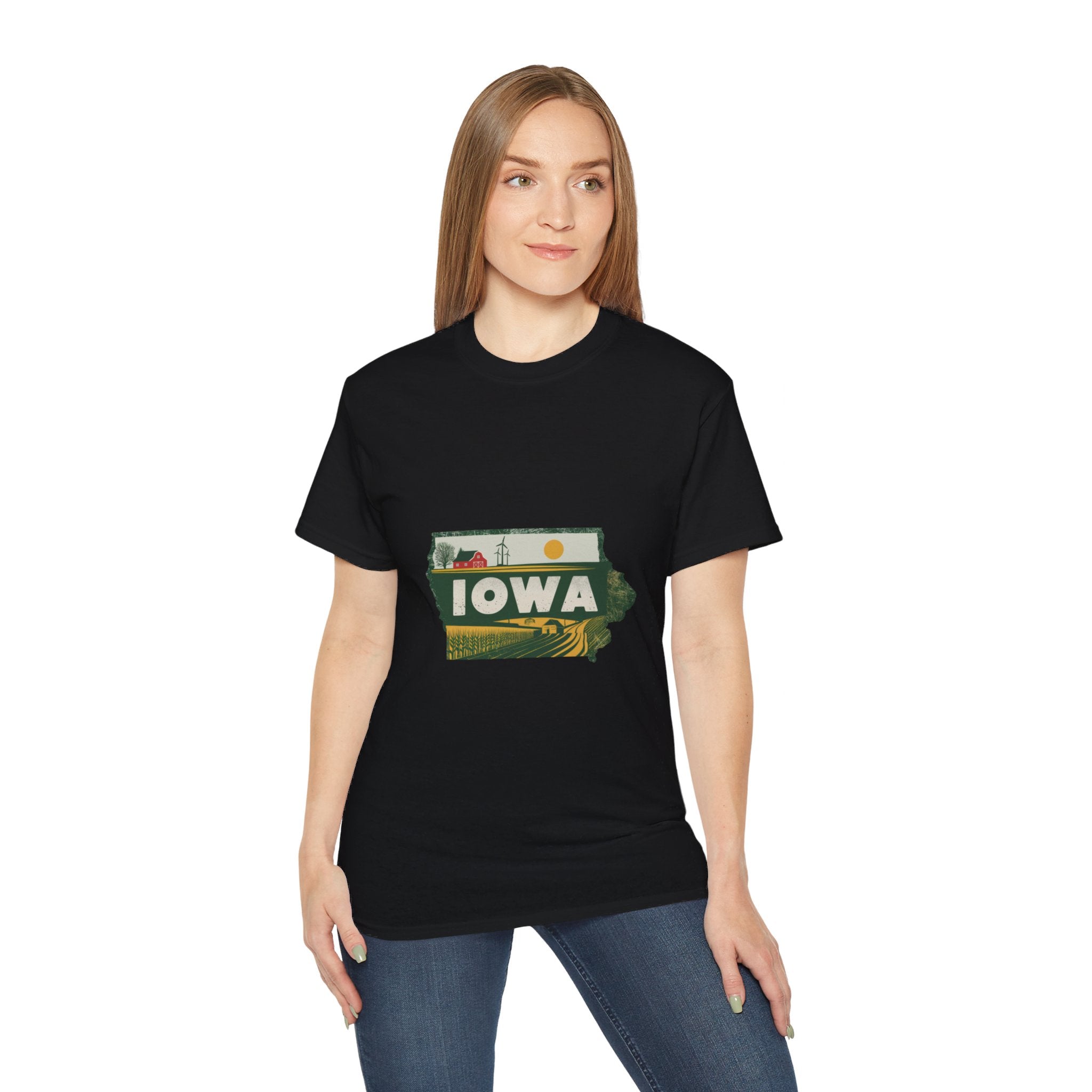 États américains emblématiques rétro : t-shirt Iowa